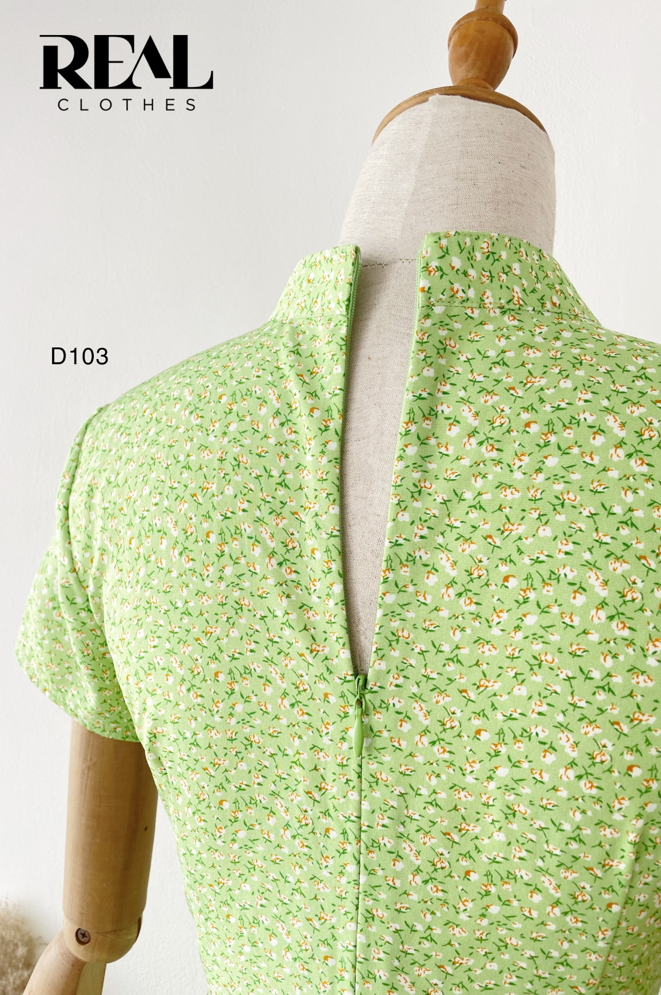 Đầm Summer hoa xanh lá SALE