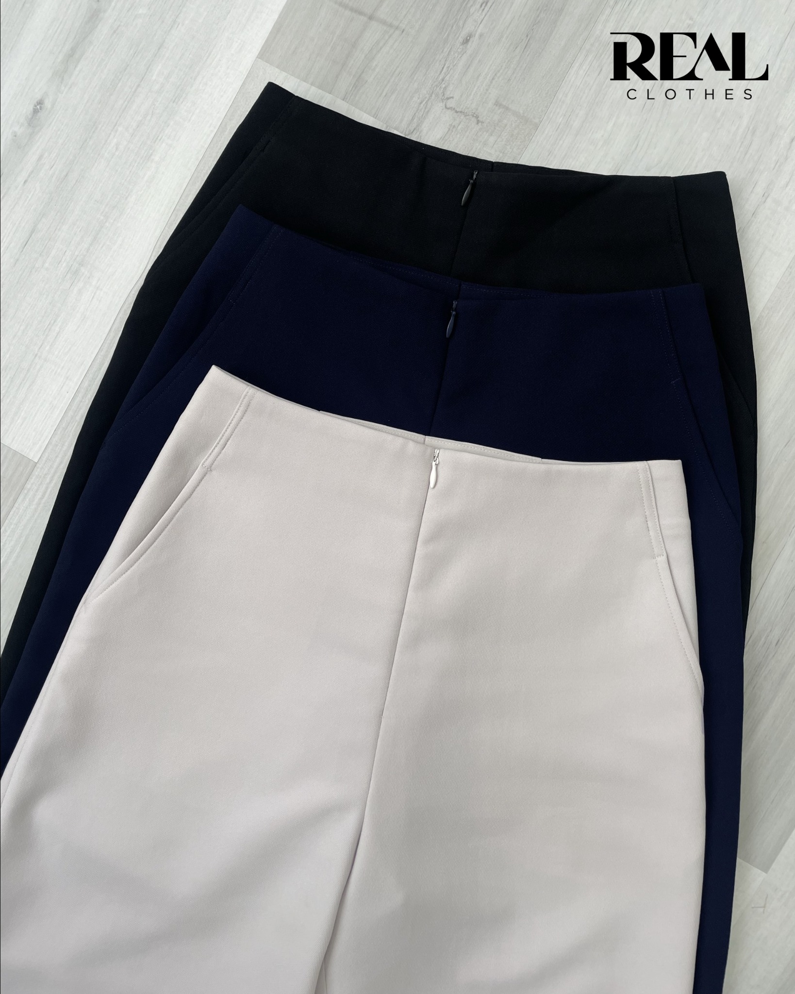 Quần suông cindy kem