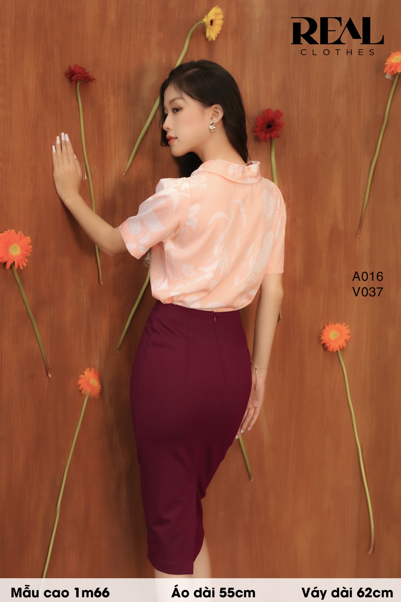 Bút chì midi thun đỏ đô SALE