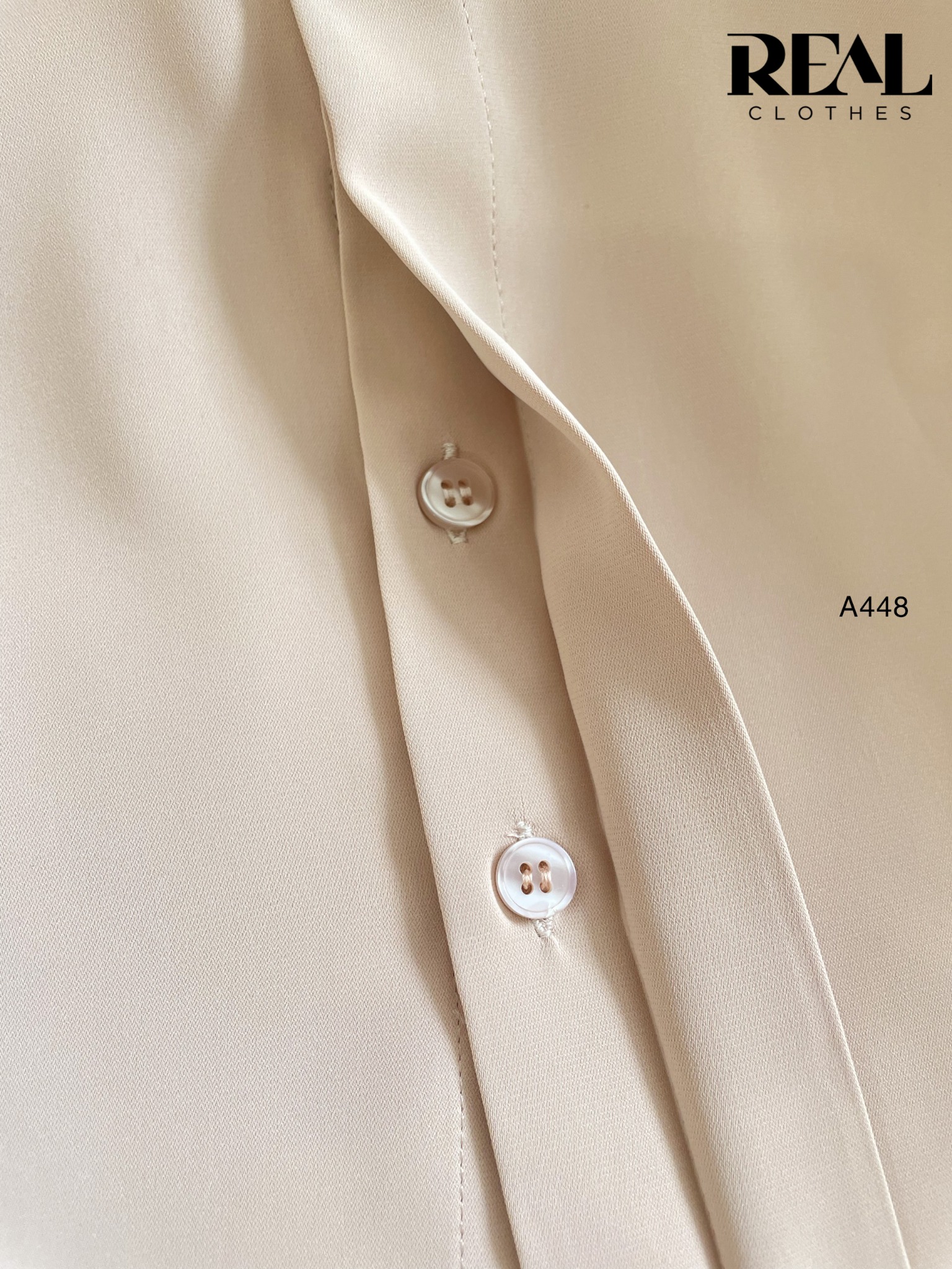 Sơ mi cổ mềm cafe sữa nhạt MỚI - size XS