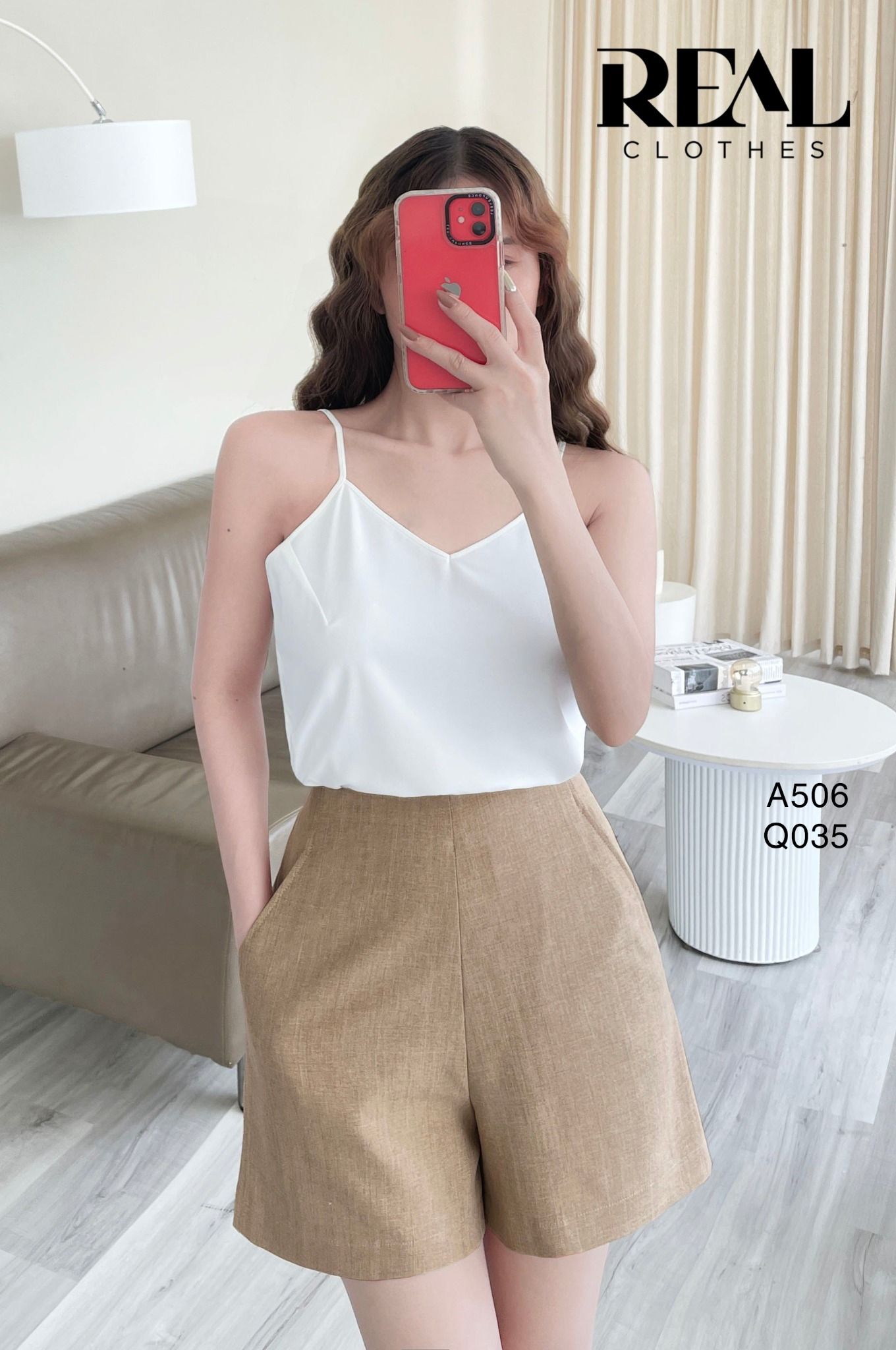  Áo 2 dây trắng SALE 