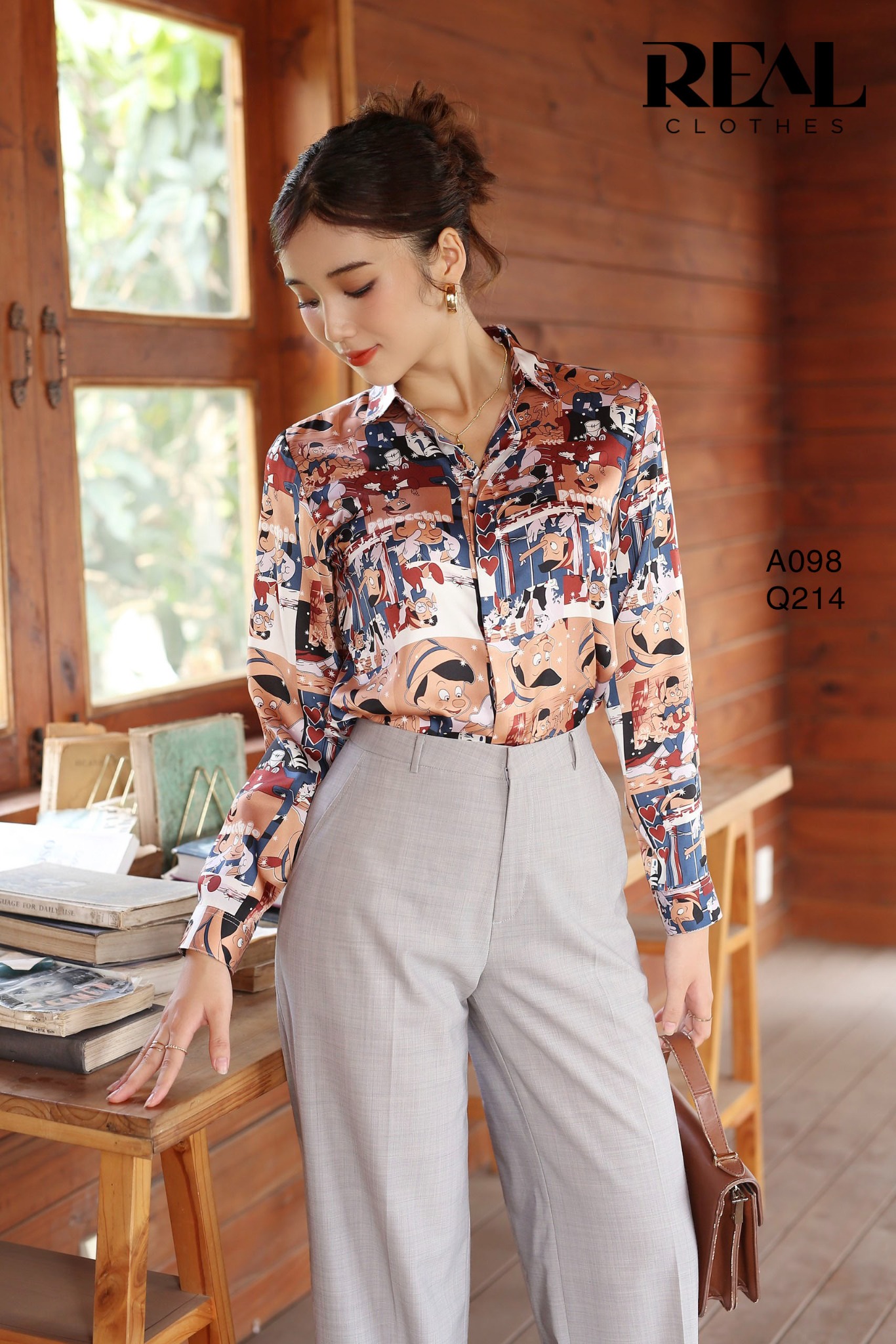 Sơ mi satin Pinocchio SALE