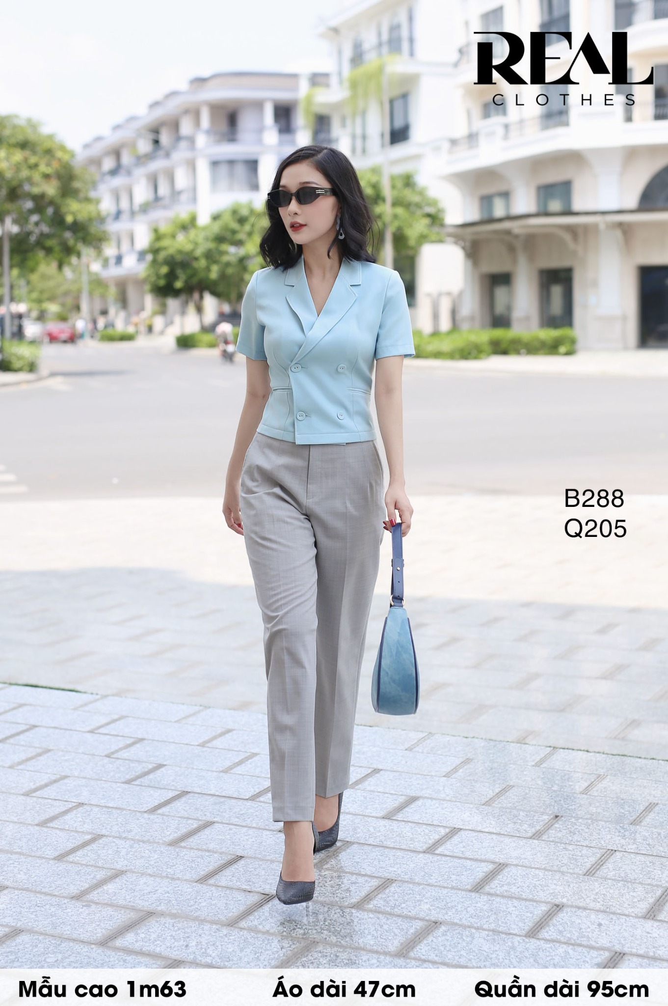 Blazer croptop blue SALE - size XS