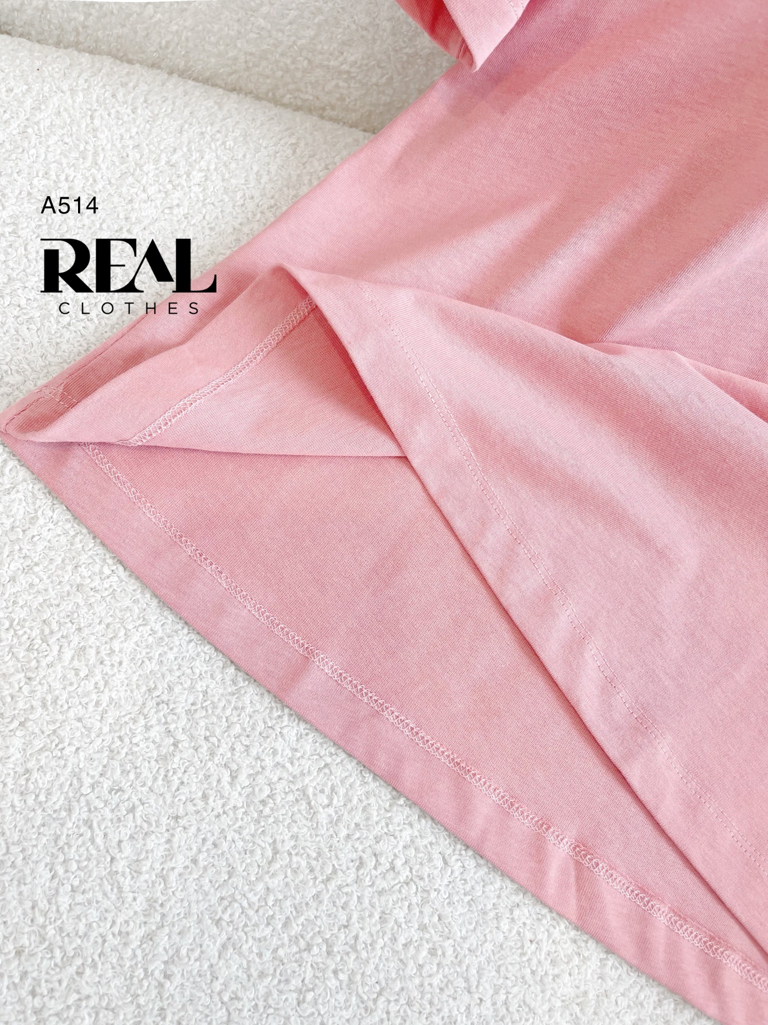 Áo thun cotton hồng SALE - size XL