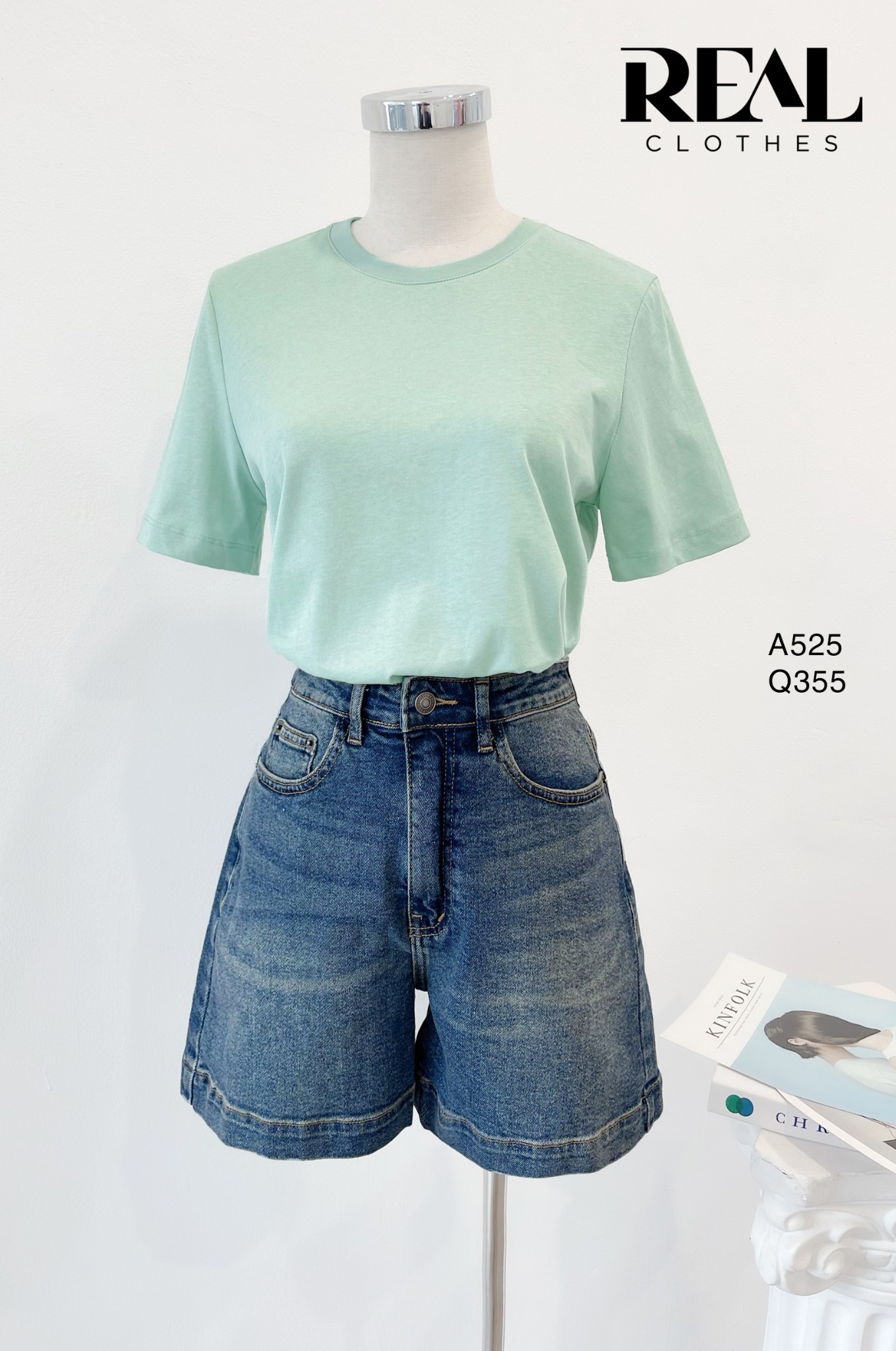 Áo thun cotton bạc hà SALE