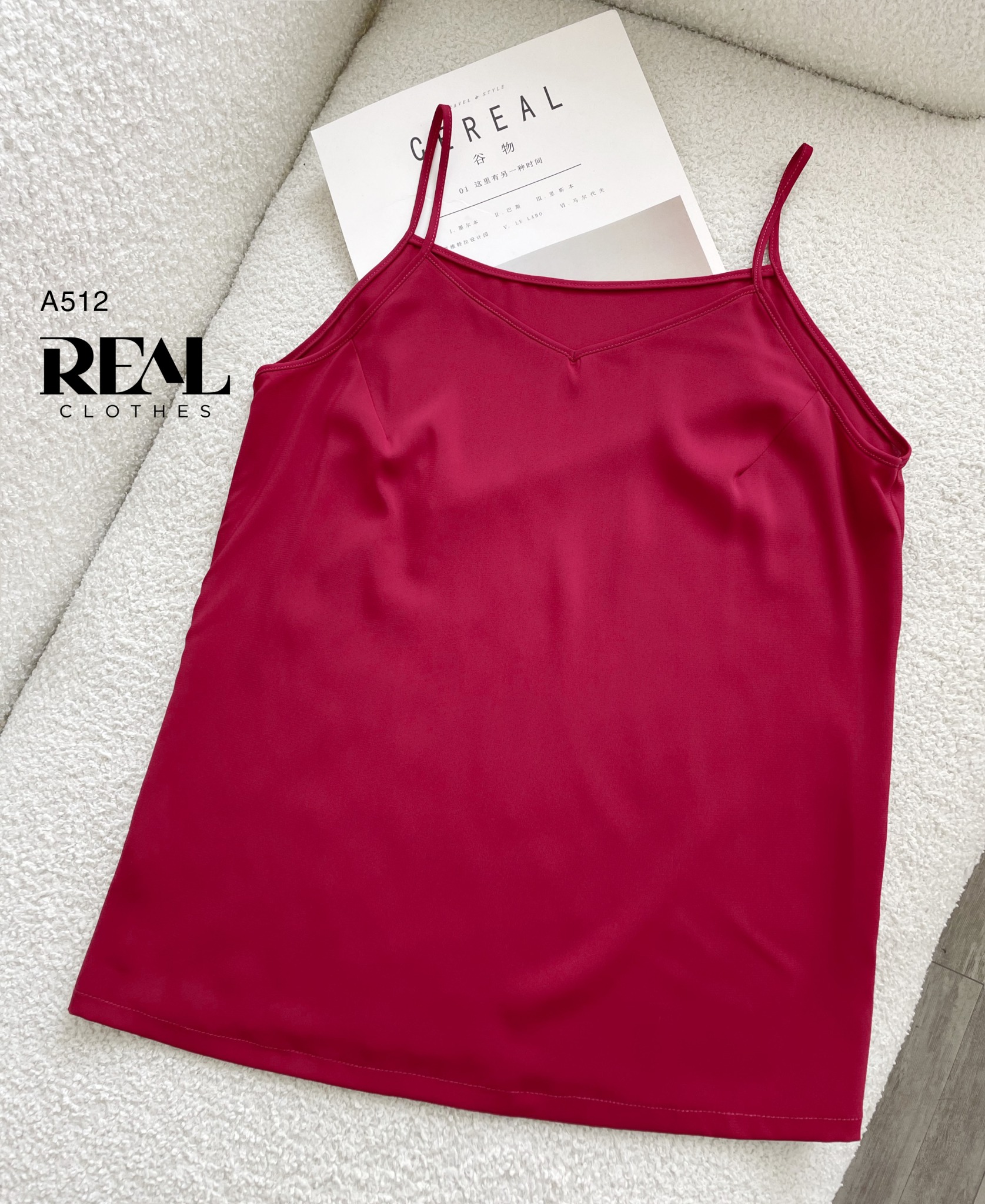 Áo 2 dây đỏ đô SALE - size XS