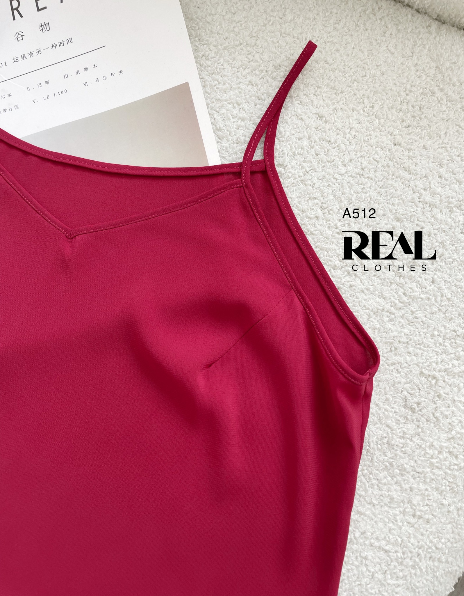 Áo 2 dây đỏ đô SALE - size XS