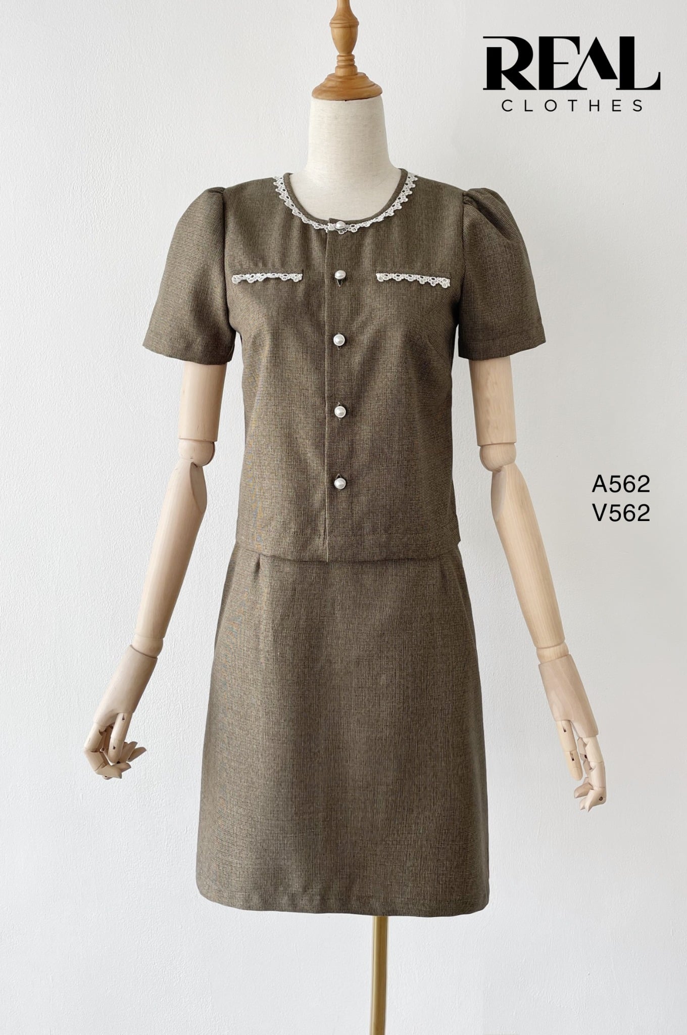 Váy Summer Lily nâu nhạt FINAL SALE - size XS