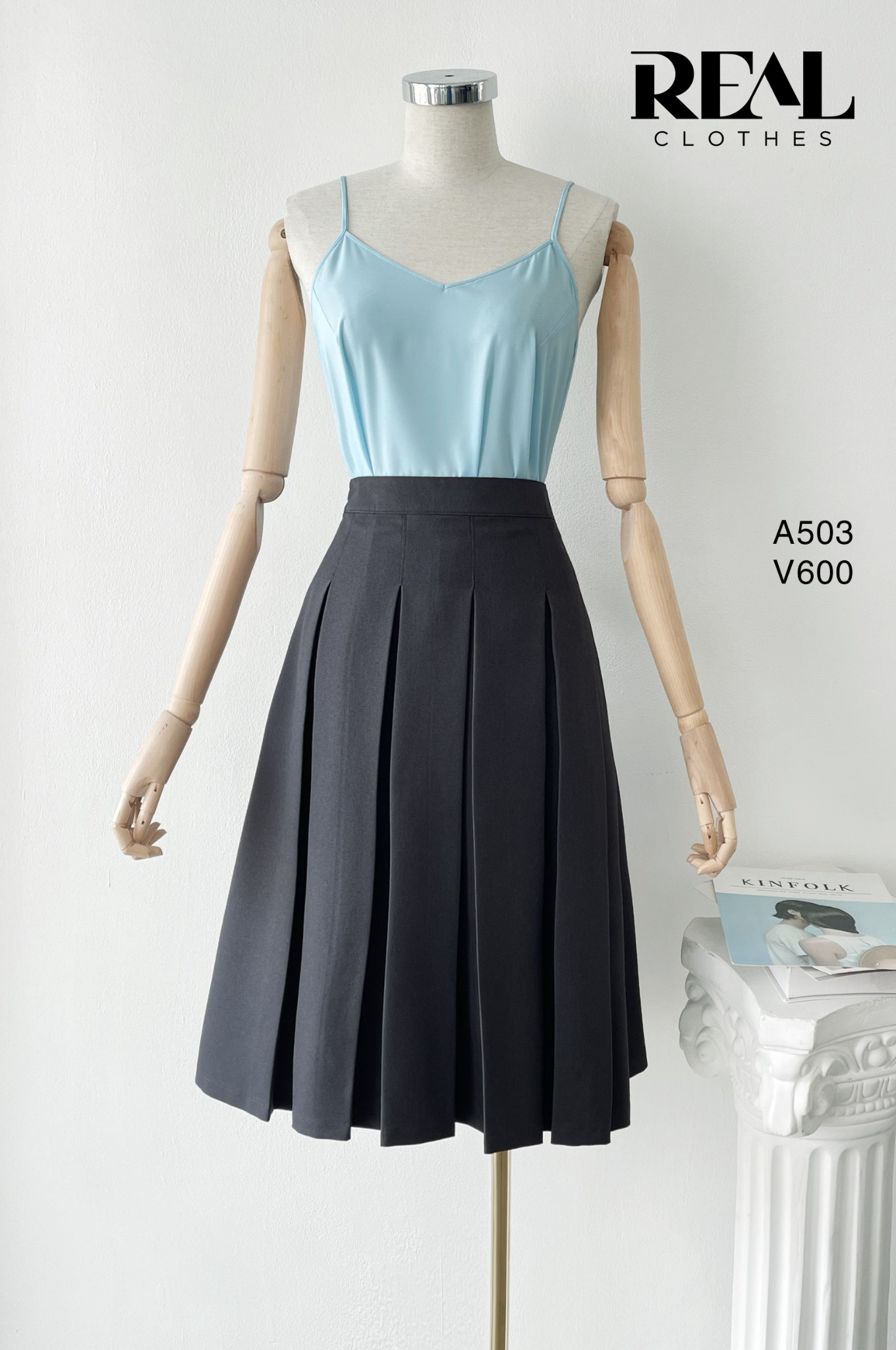 Áo 2 dây blue SALE - size XS
