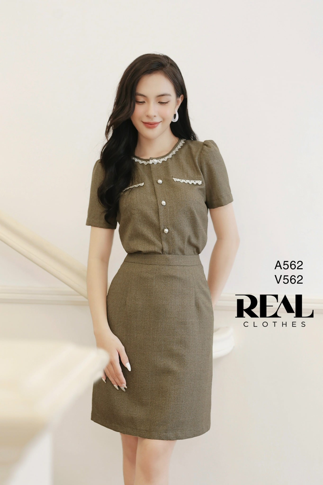 Váy Summer Lily nâu nhạt FINAL SALE - size XS