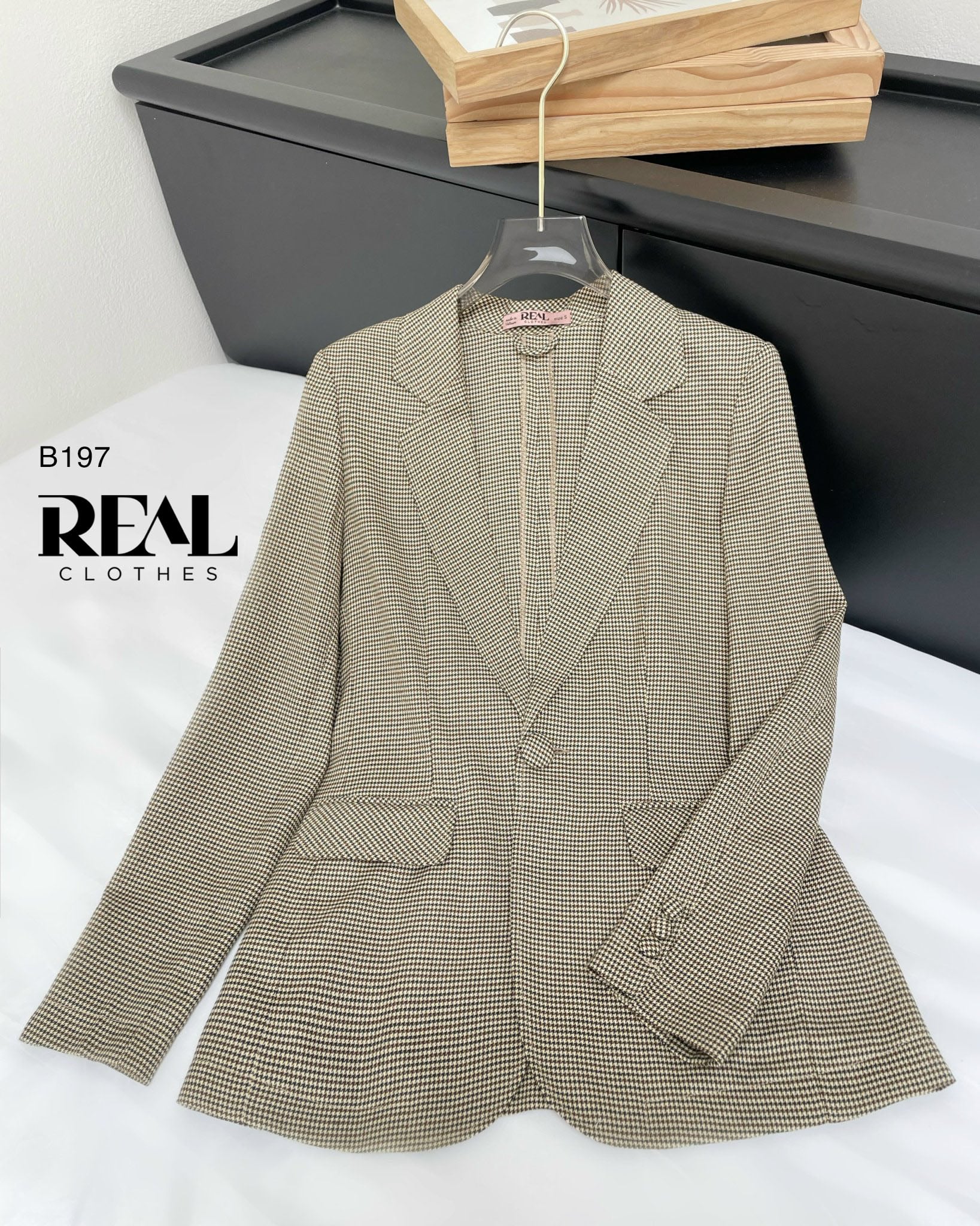 Blazer zigzag nâu SALE - size XS