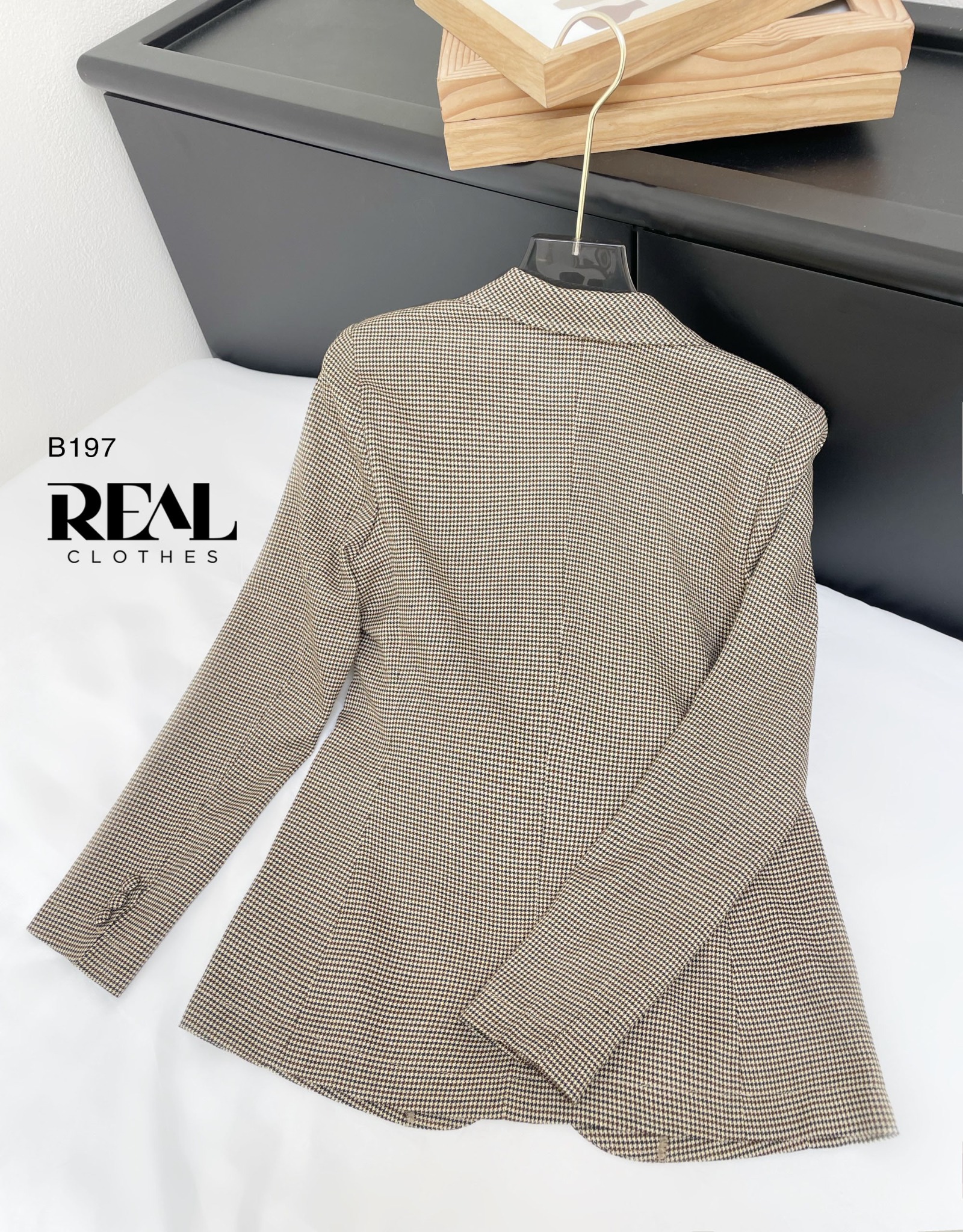 Blazer zigzag nâu SALE - size XS