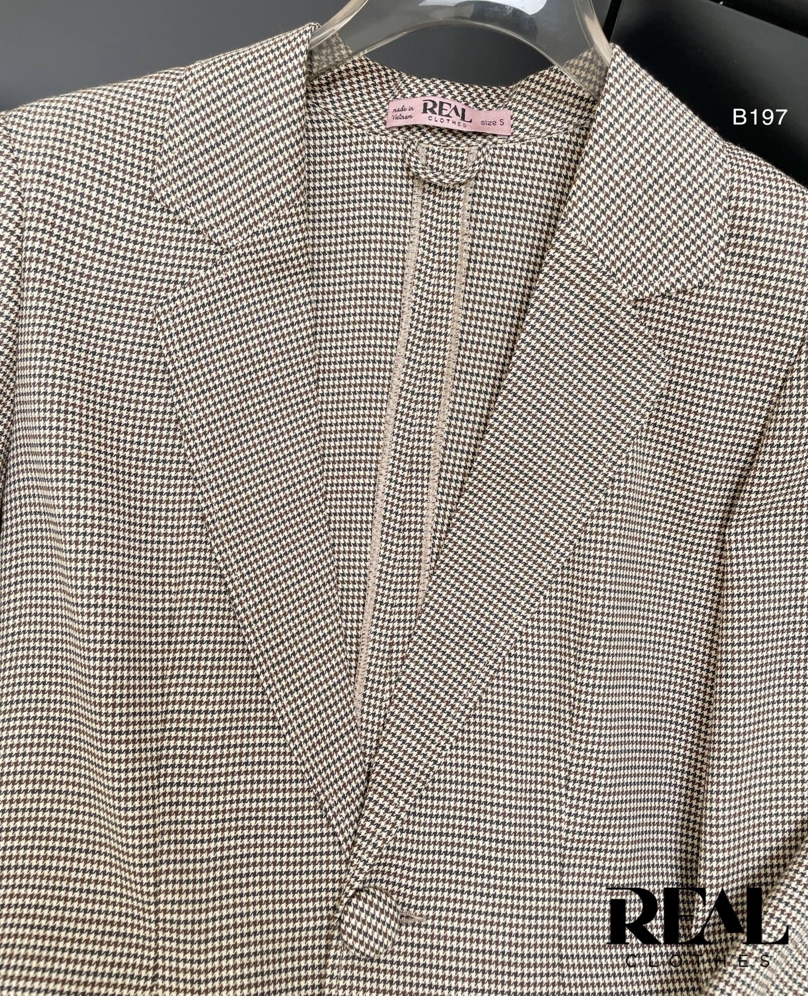 Blazer zigzag nâu SALE - size XS