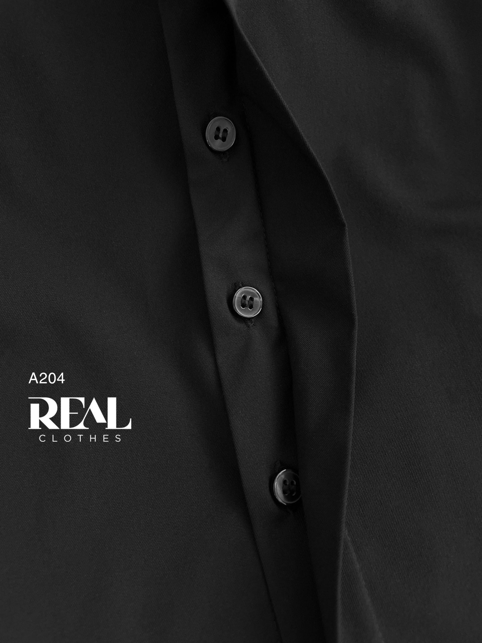 Sơ mi lụa sồi đen tay đủ