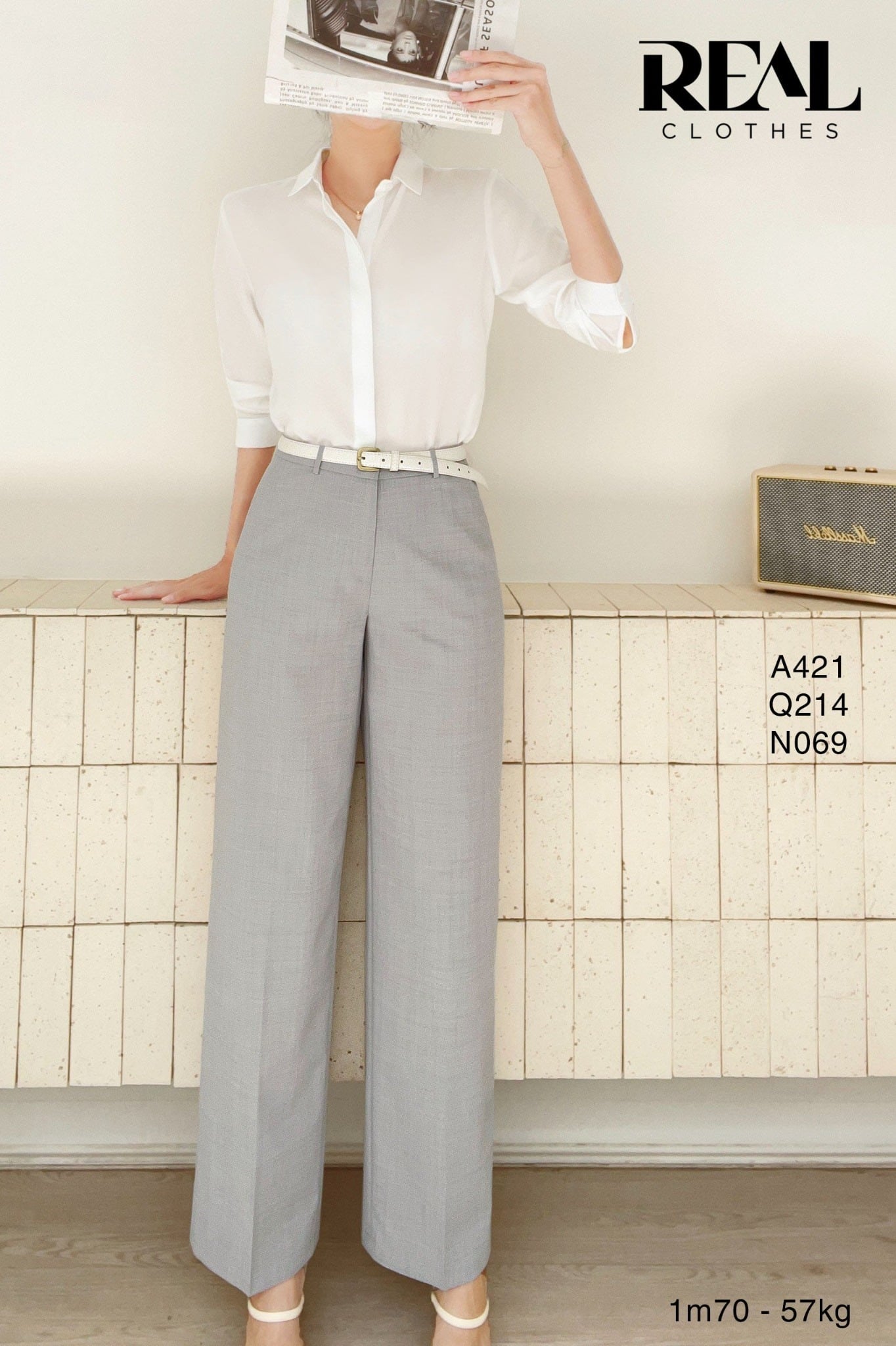 Sơ mi cổ mềm trắng