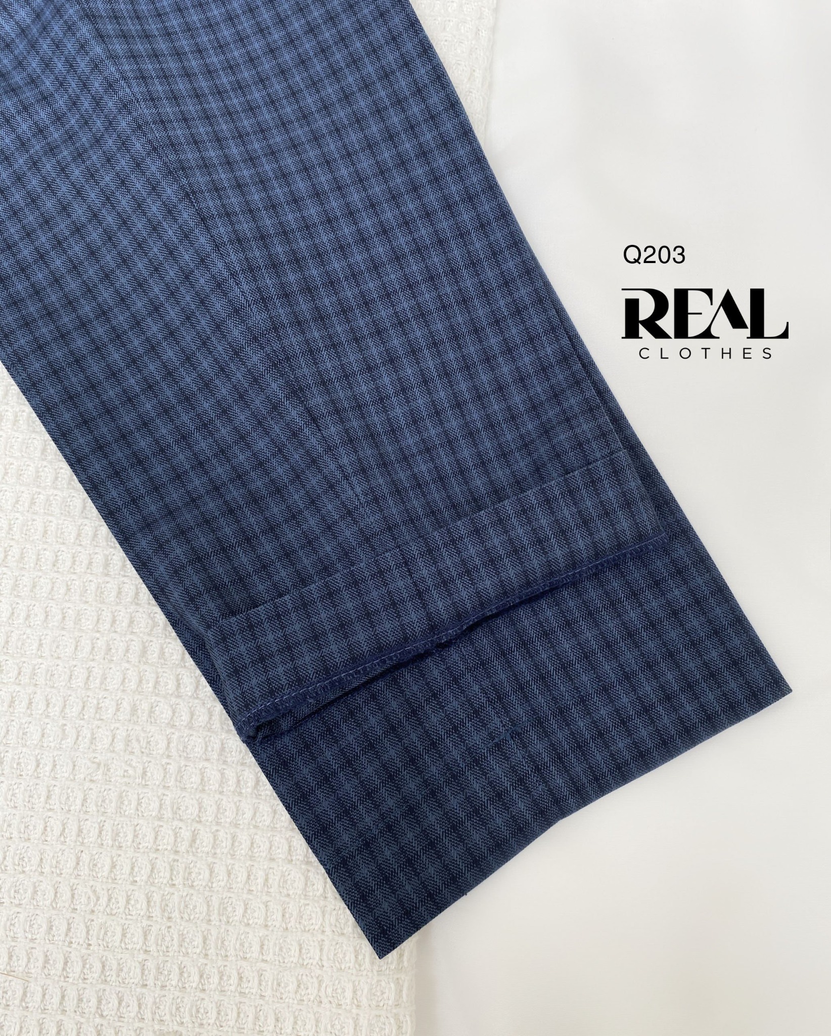 Quần Tokyo caro xanh đậm SALE