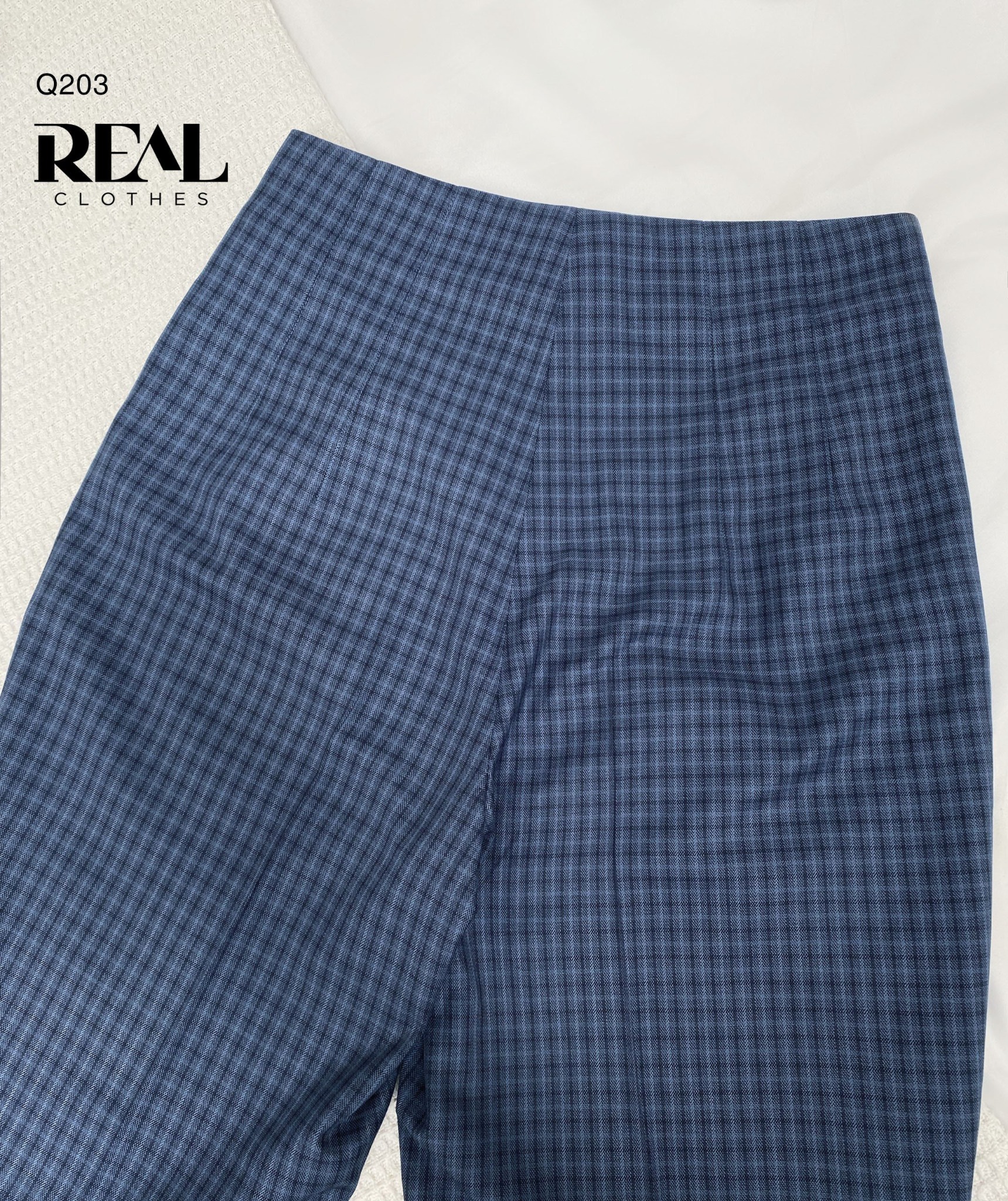 Quần Tokyo caro xanh đậm SALE