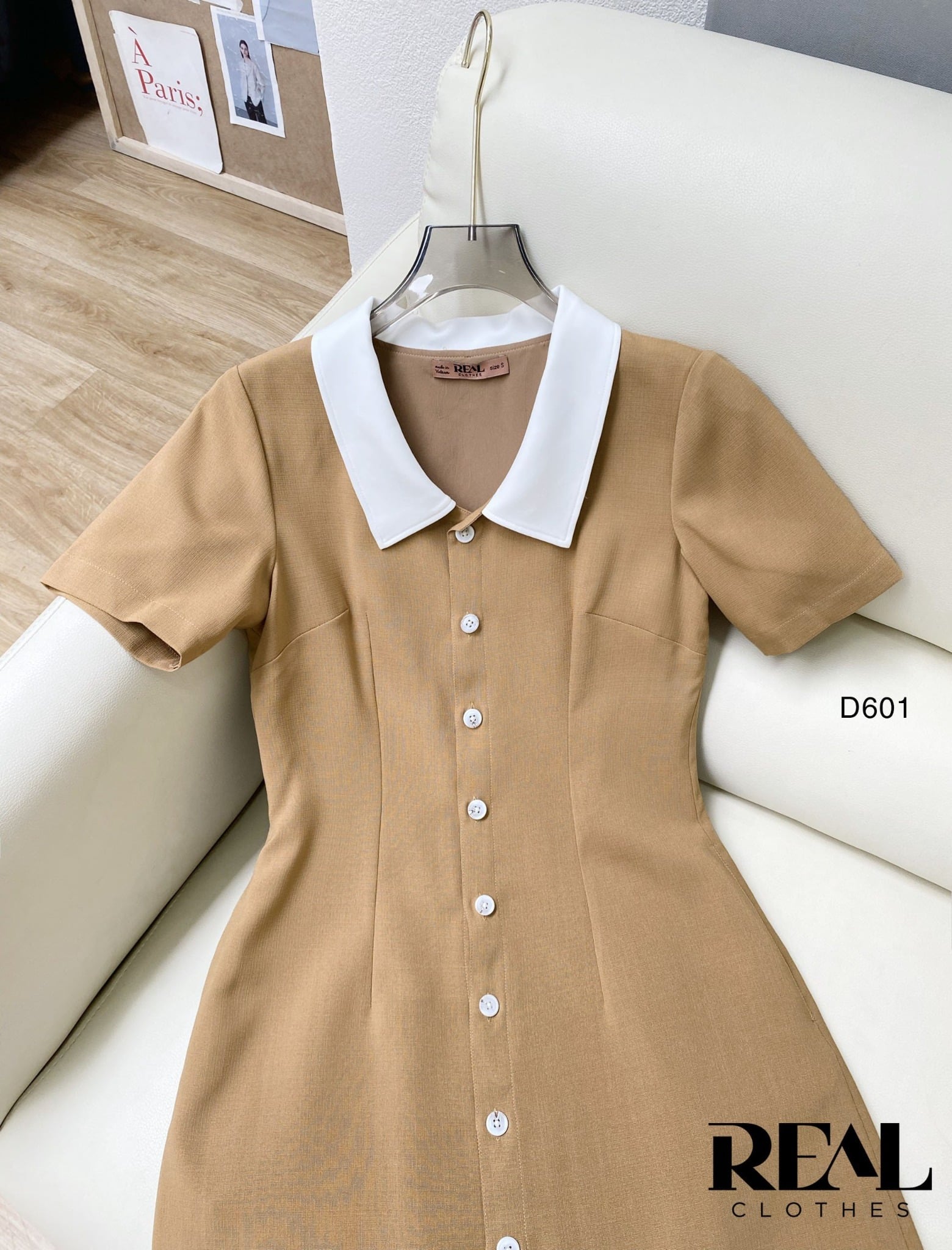 Đầm Yoona cà phê sữa SALE