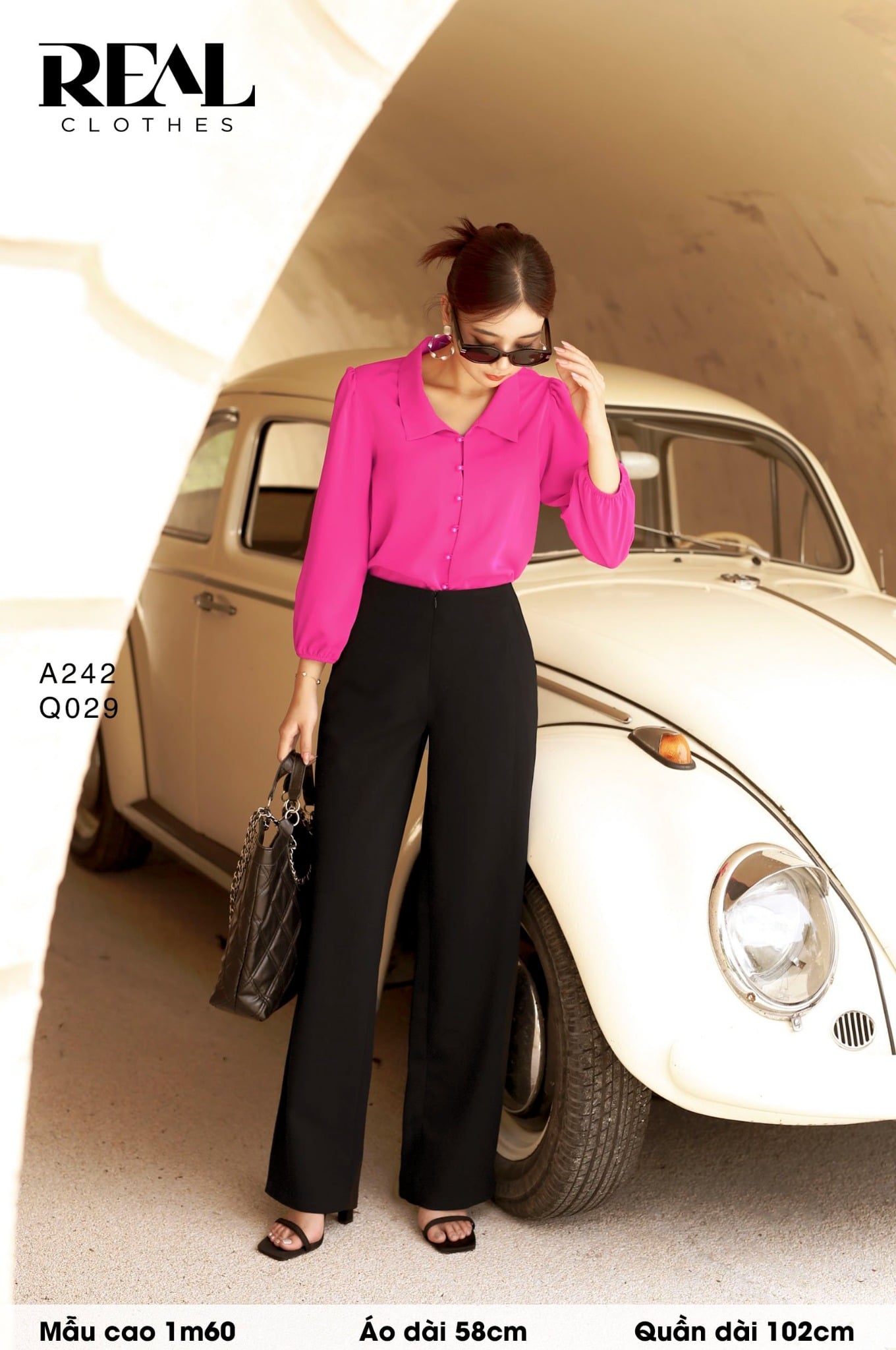 Quần suông cindy đen