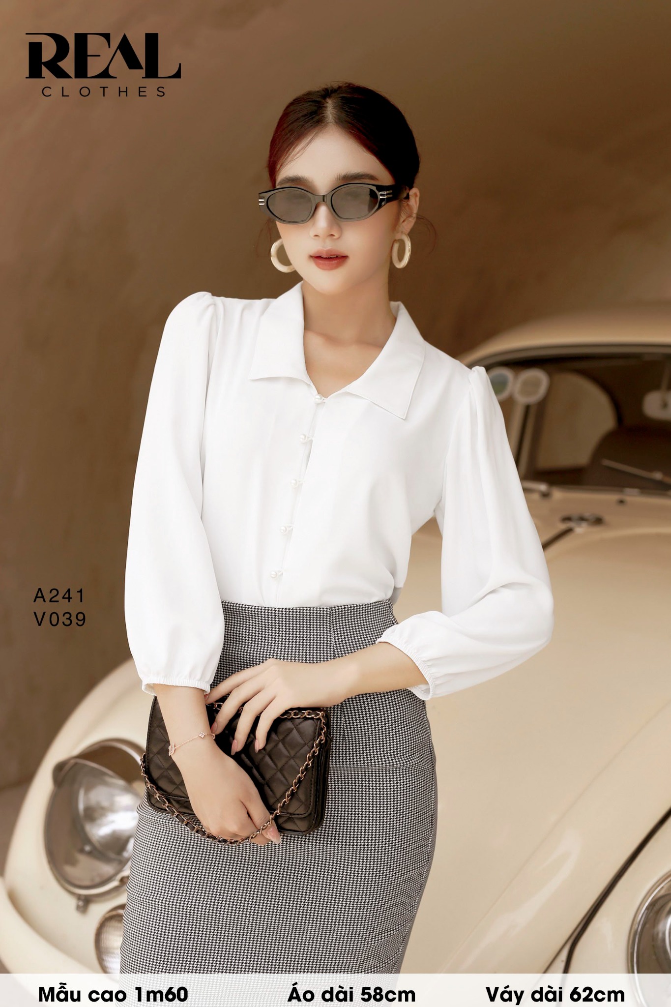 Bút chì midi zigzag đen SALE