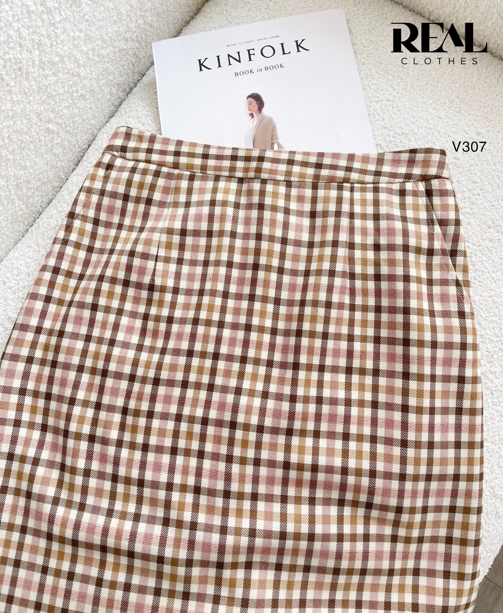 Váy Japan caro hồng SALE