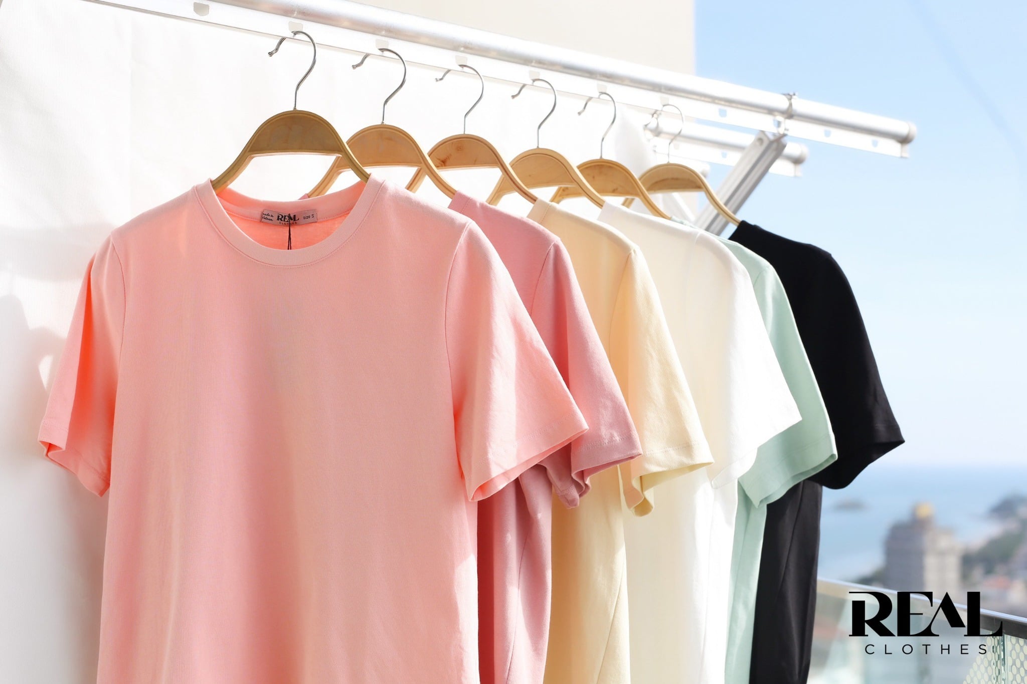 Áo thun cotton hồng SALE - size XL