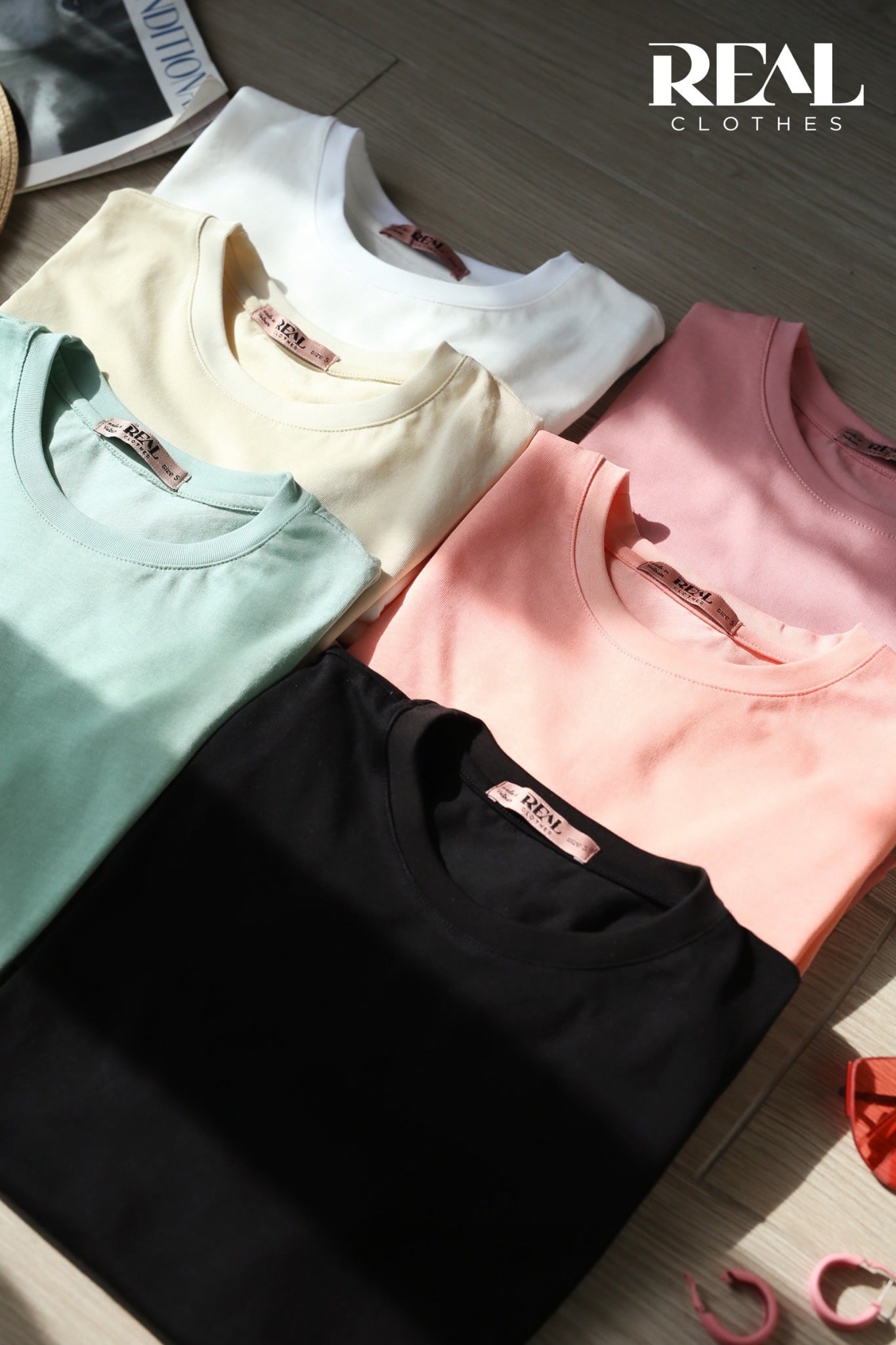 Áo thun cotton hồng SALE - size XL