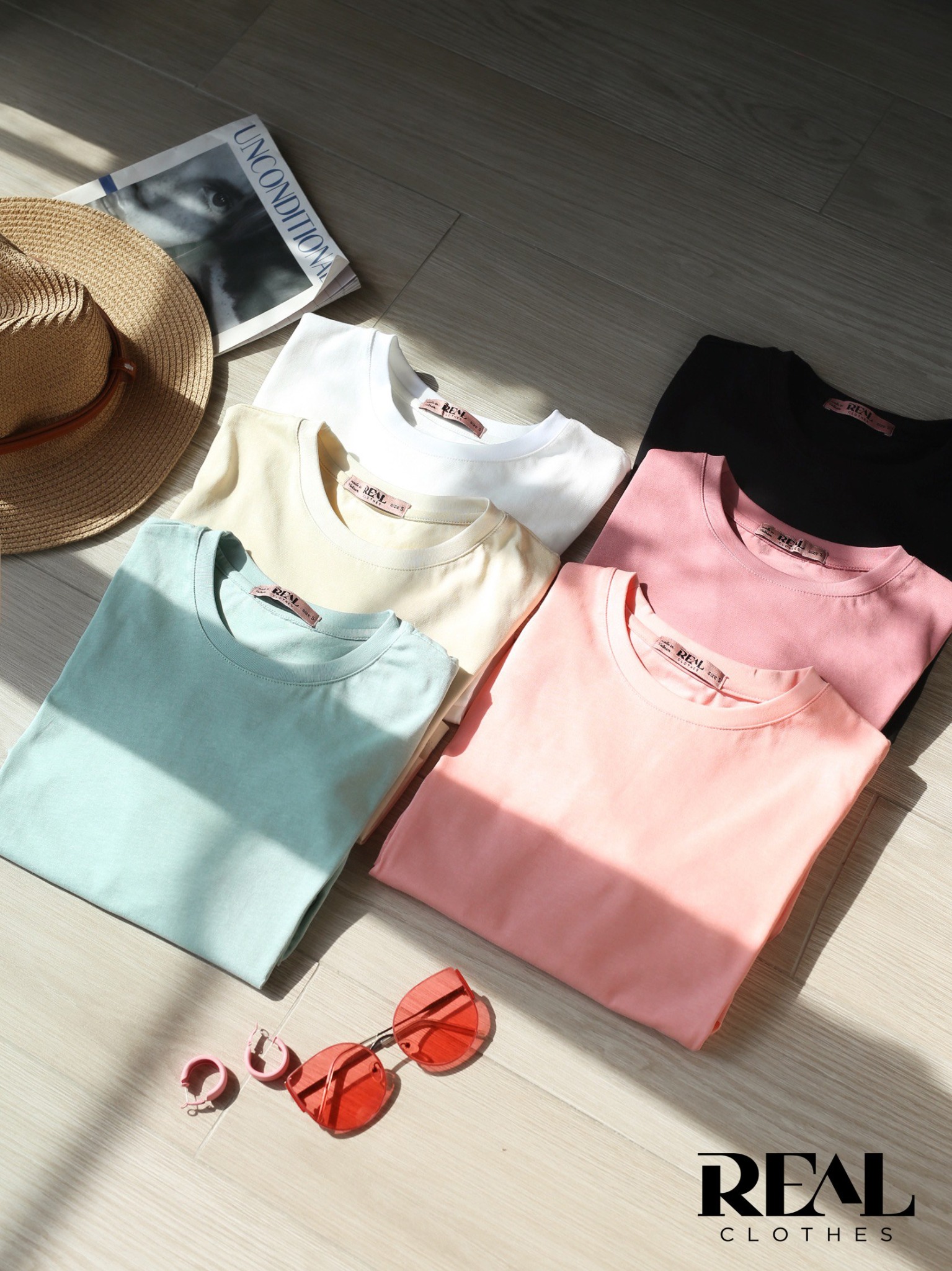 Áo thun cotton hồng SALE - size XL