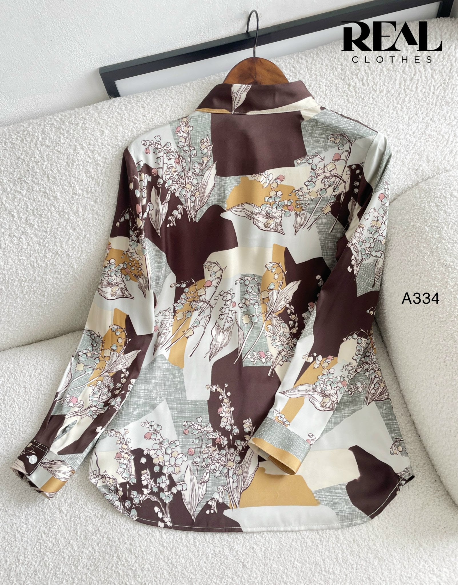 Sơ mi satin lập thể SALE