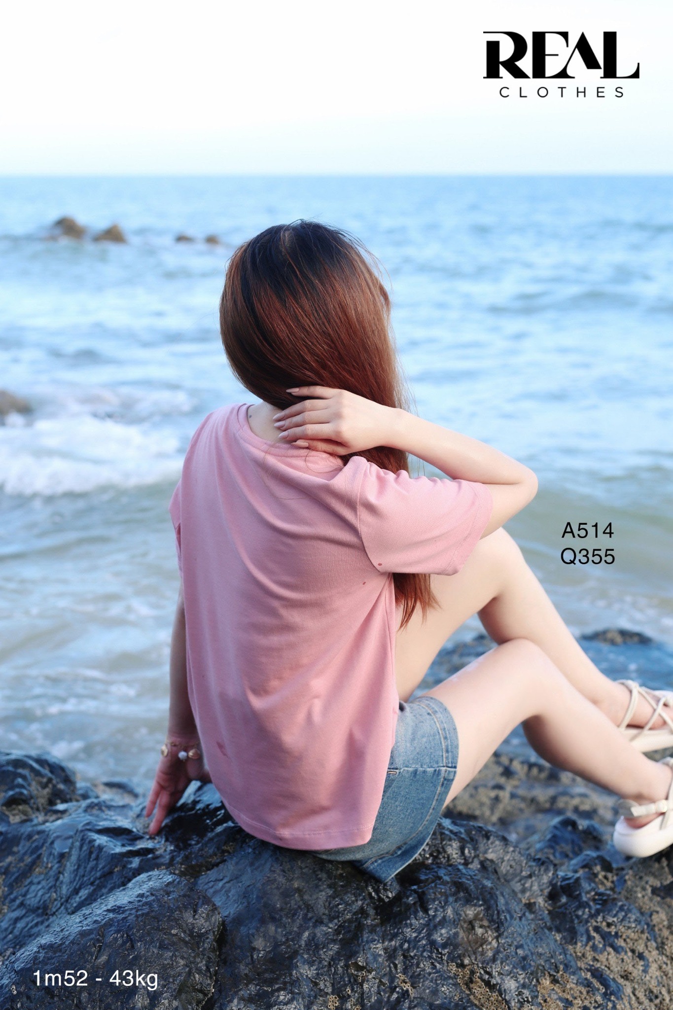 Áo thun cotton hồng SALE - size XL