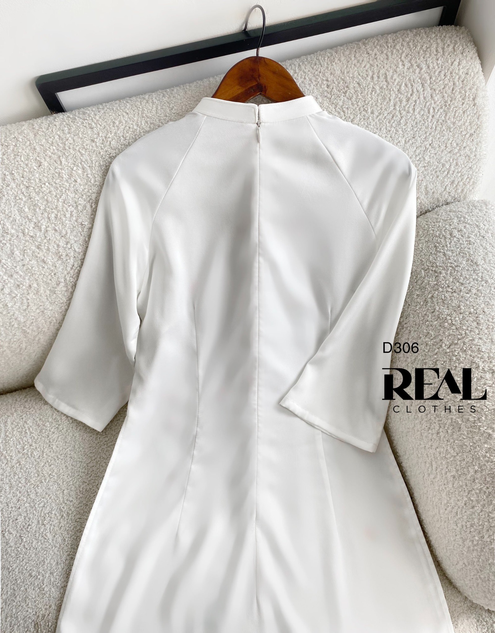 Áo dài cách tân vivi trắng