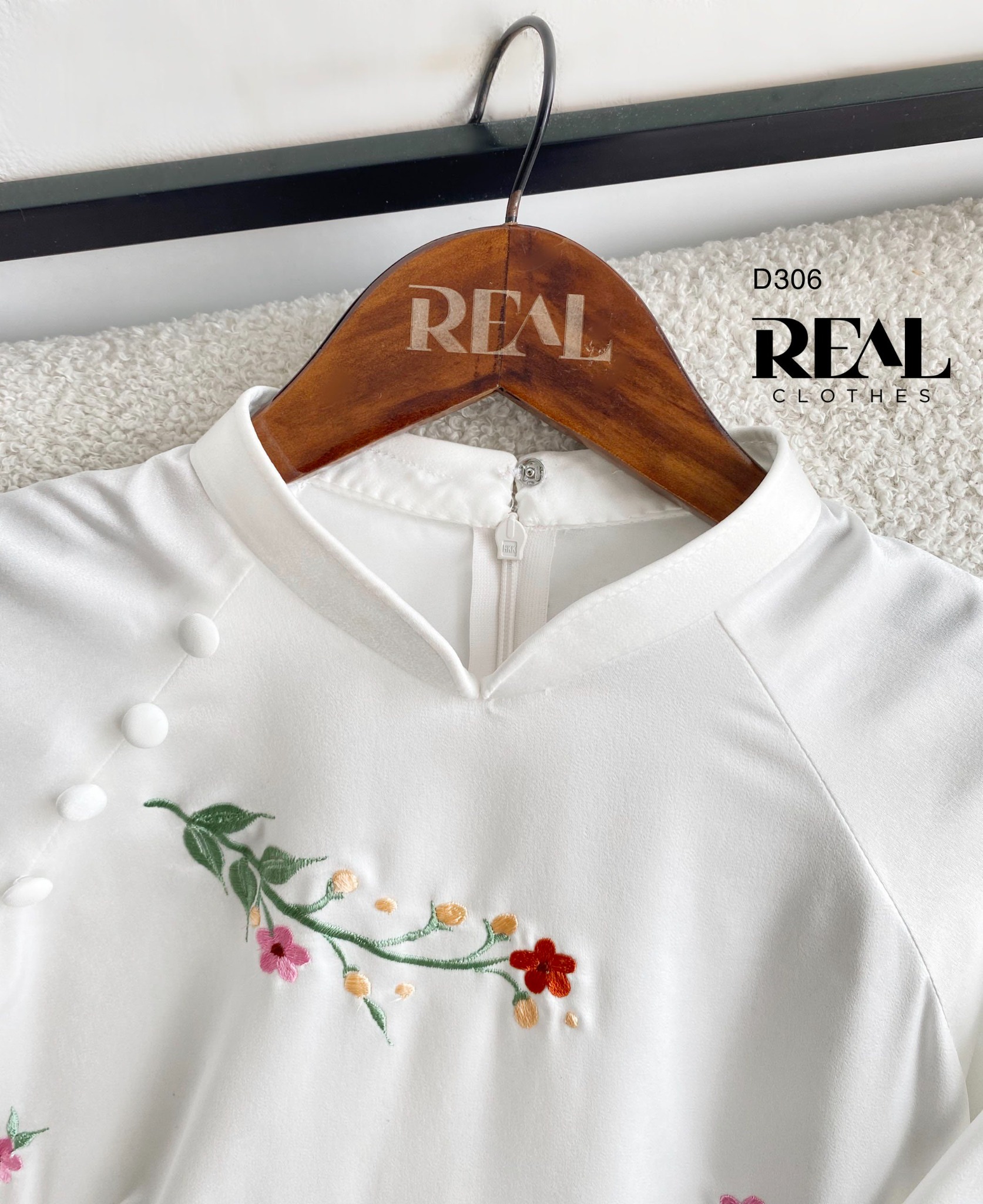 Áo dài cách tân vivi trắng