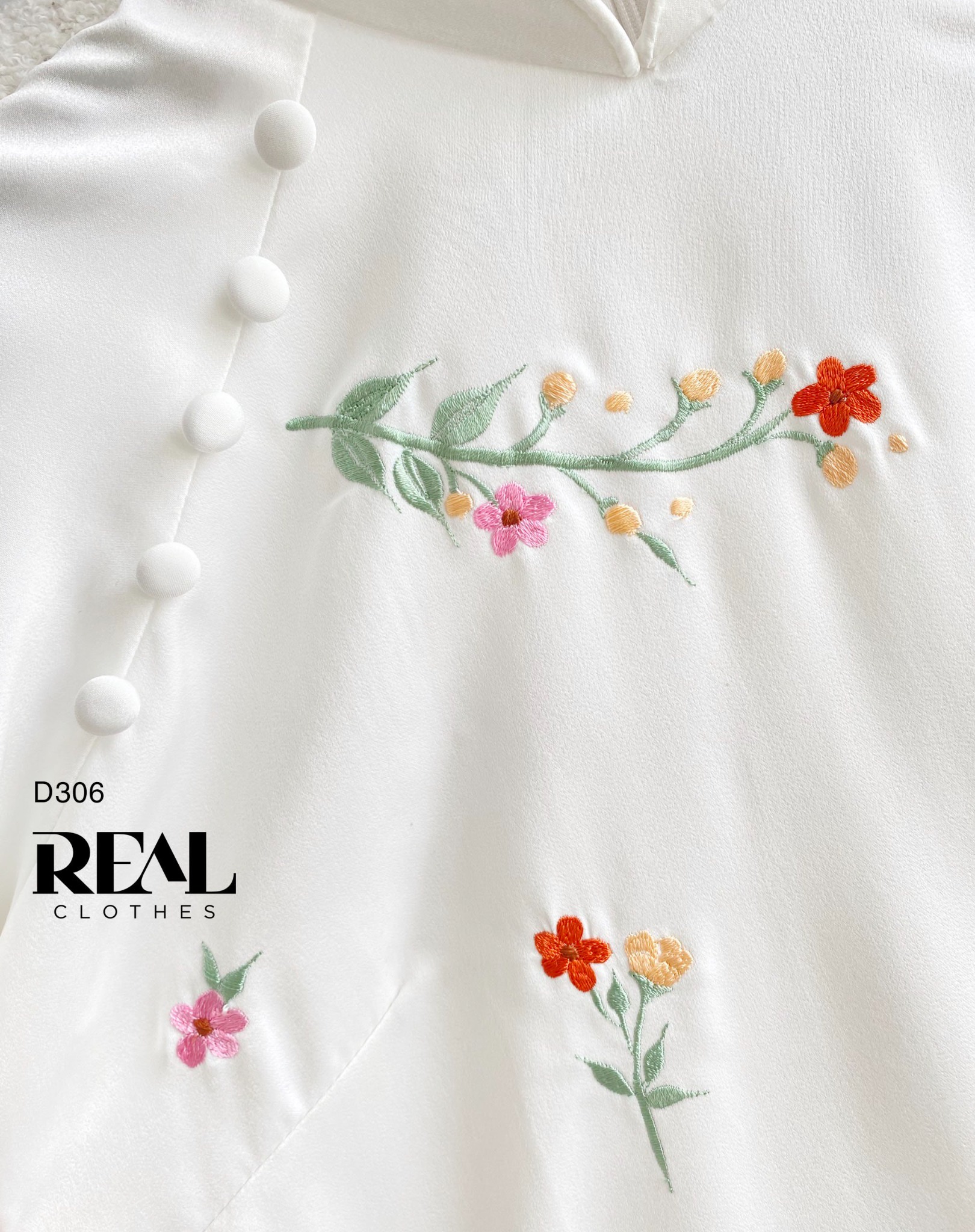 Áo dài cách tân vivi trắng