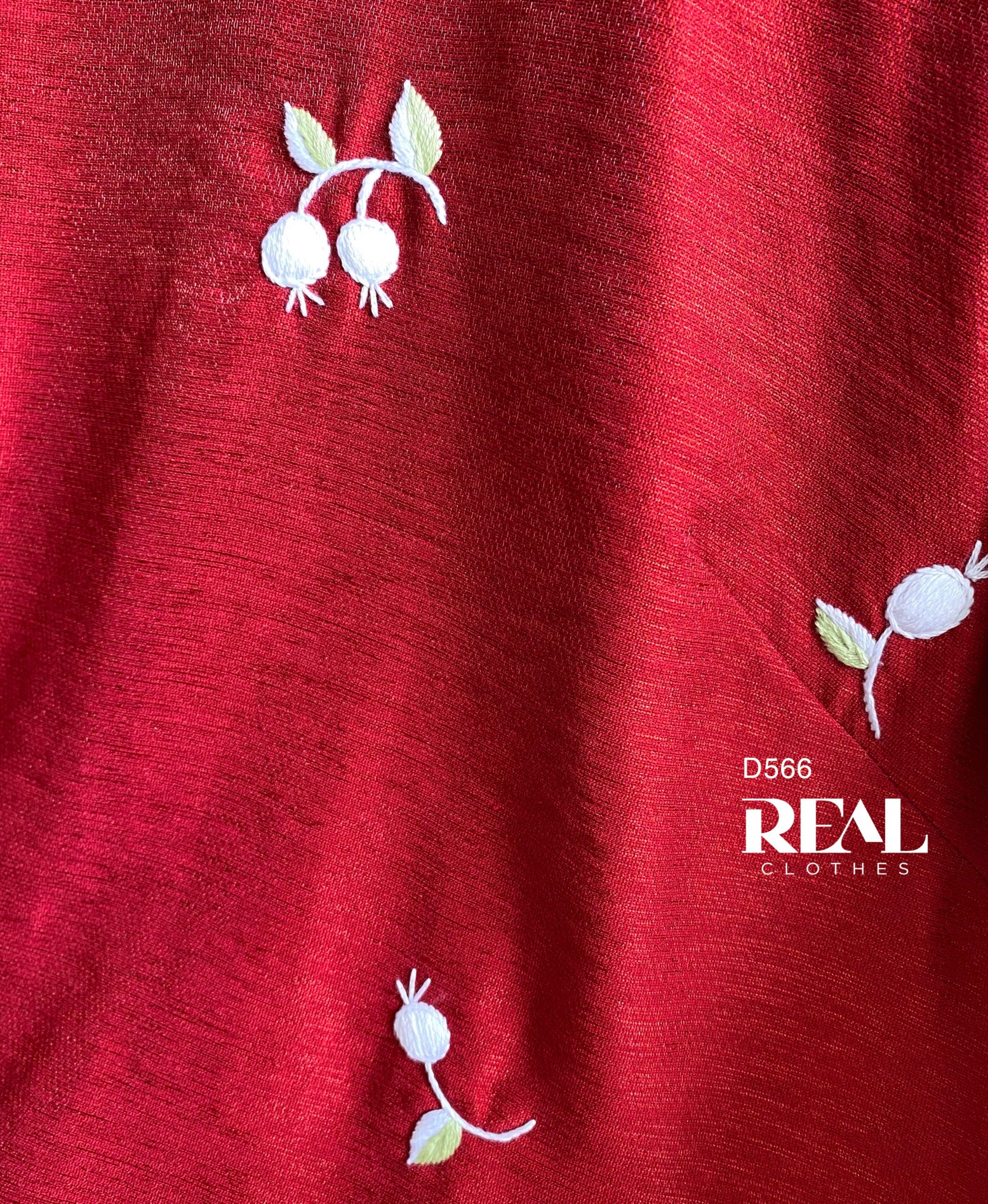 Áo dài cách tân Red hoa rơi - size XS