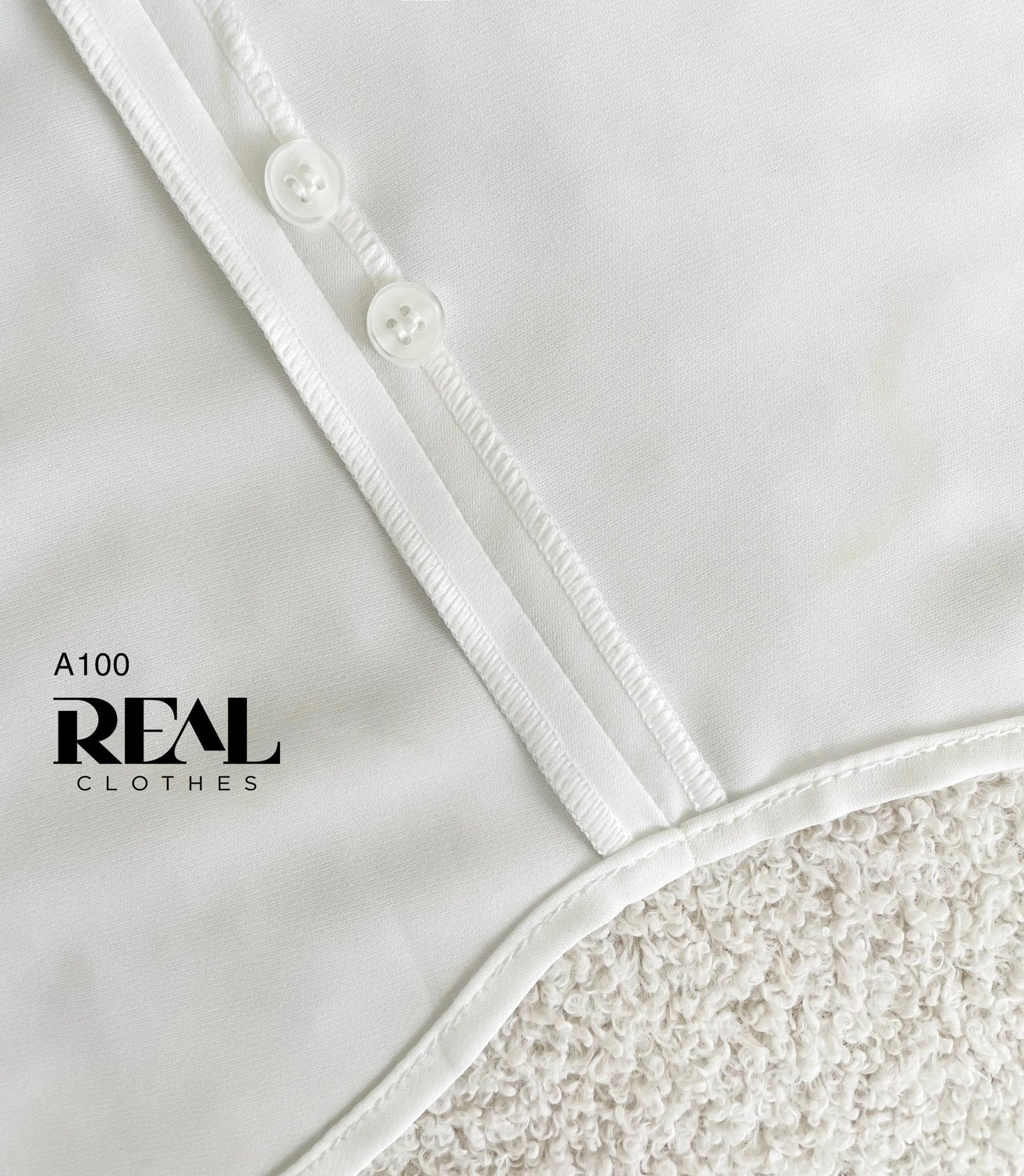 Sơ mi cổ nhọn trắng