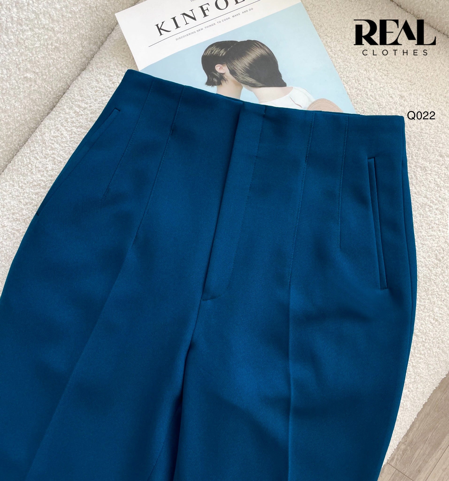 Quần Tokyo cindy xanh cổ vịt