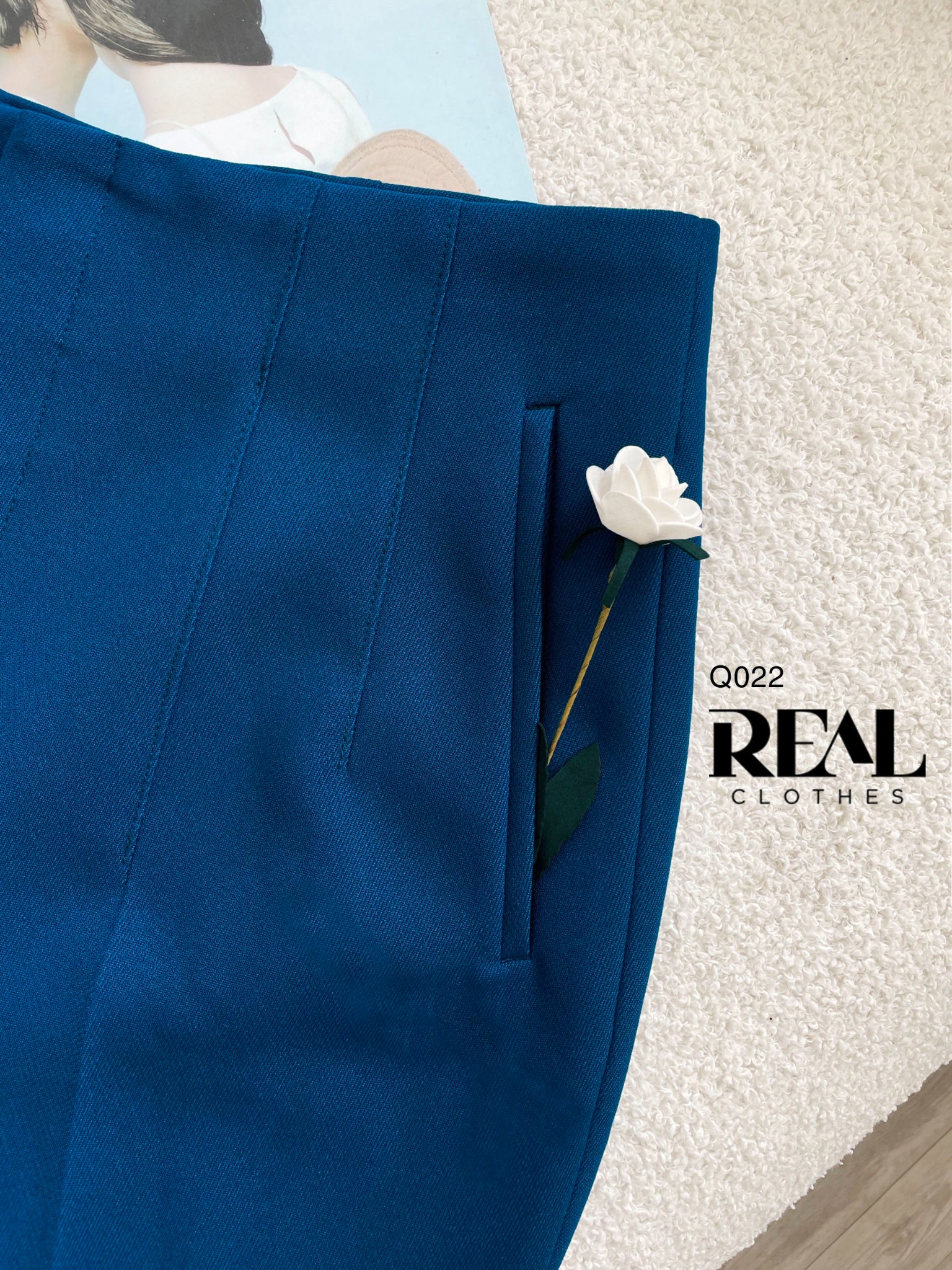 Quần Tokyo cindy xanh cổ vịt