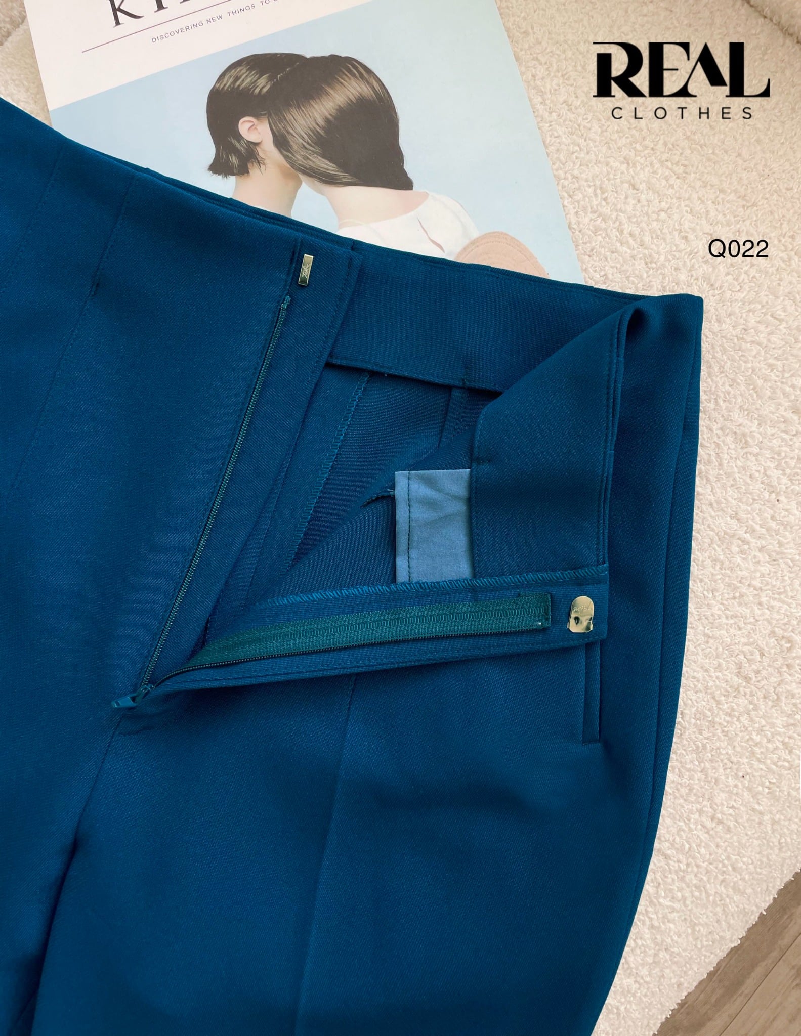 Quần Tokyo cindy xanh cổ vịt