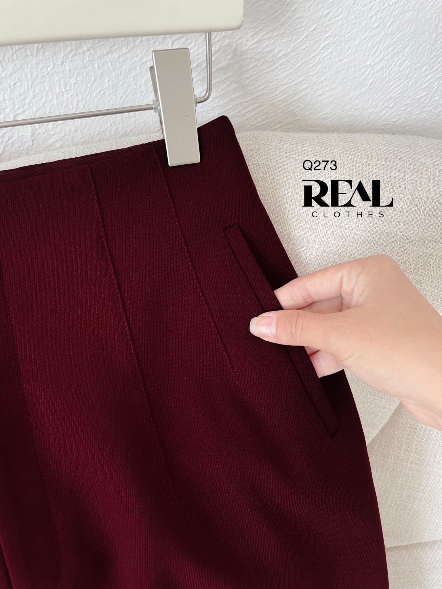 Quần suông Tokyo đỏ đô