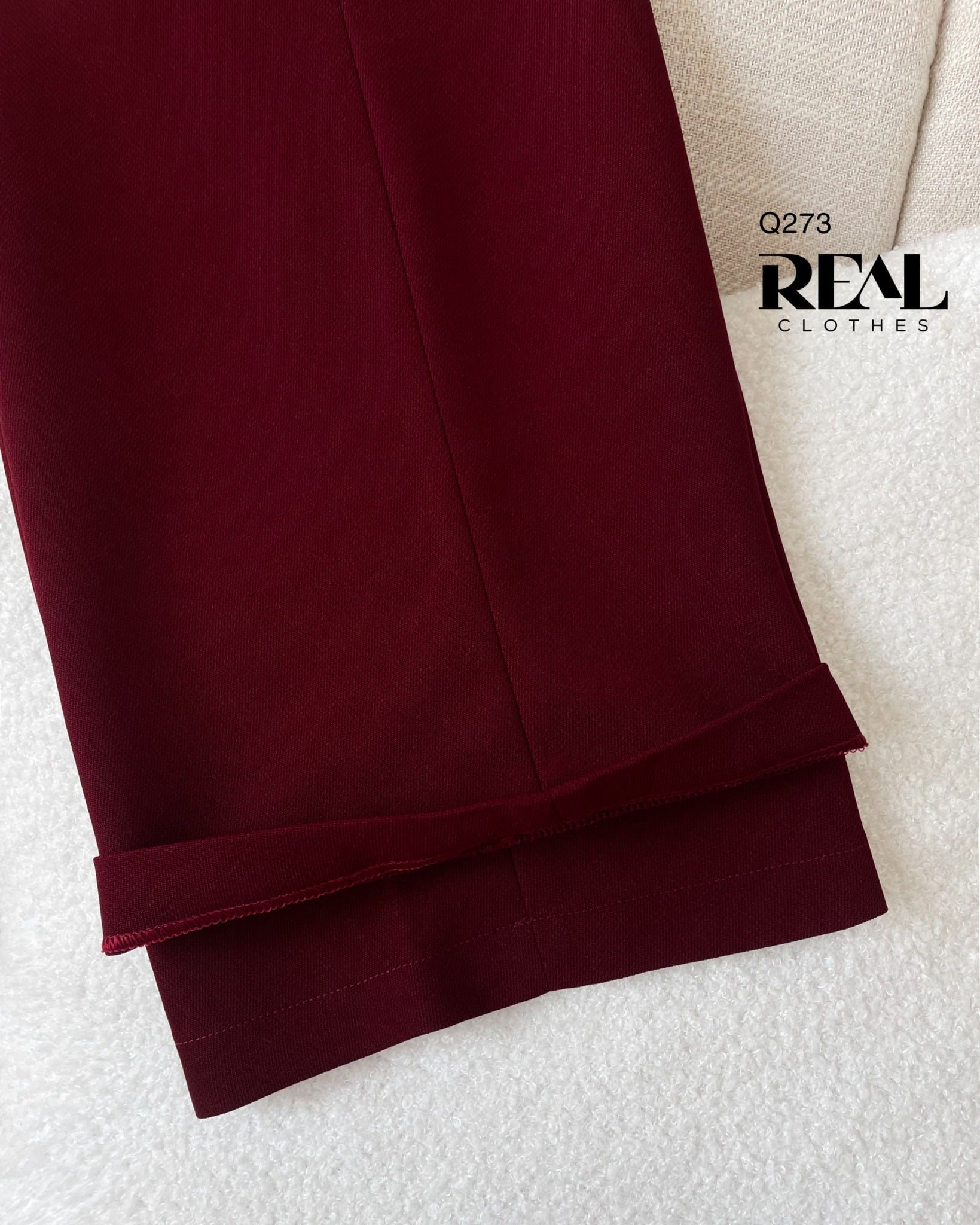 Quần suông Tokyo đỏ đô