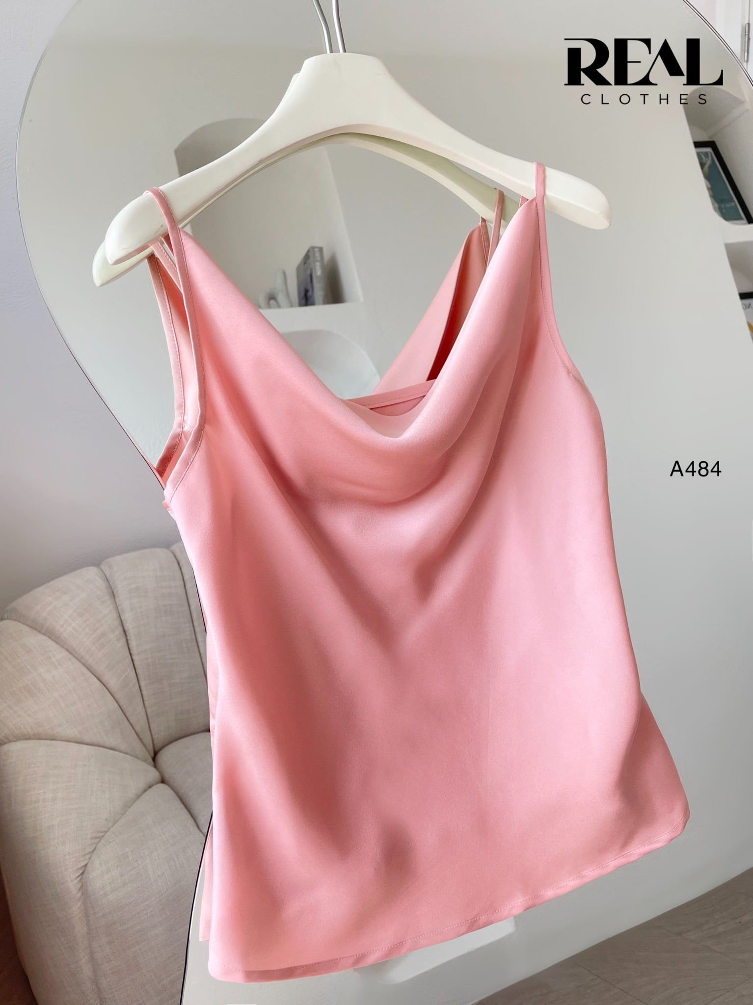 Áo cổ đổ hồng SALE