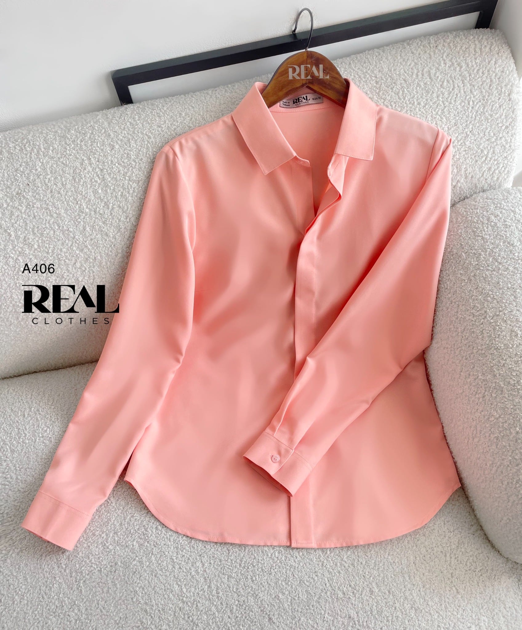 Sơ mi cổ Đức cam SALE