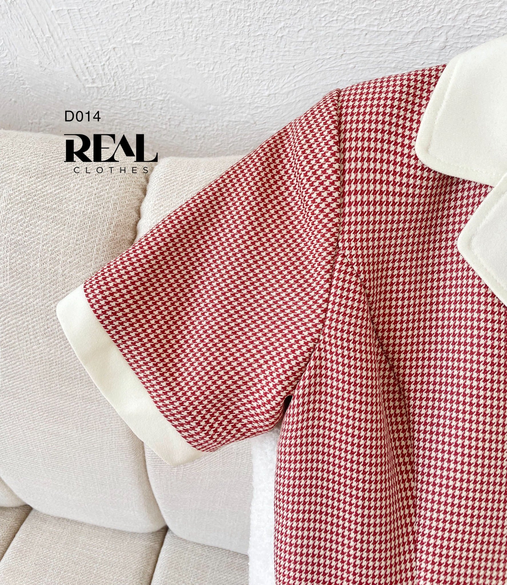 Đầm Sera zigzag đỏ