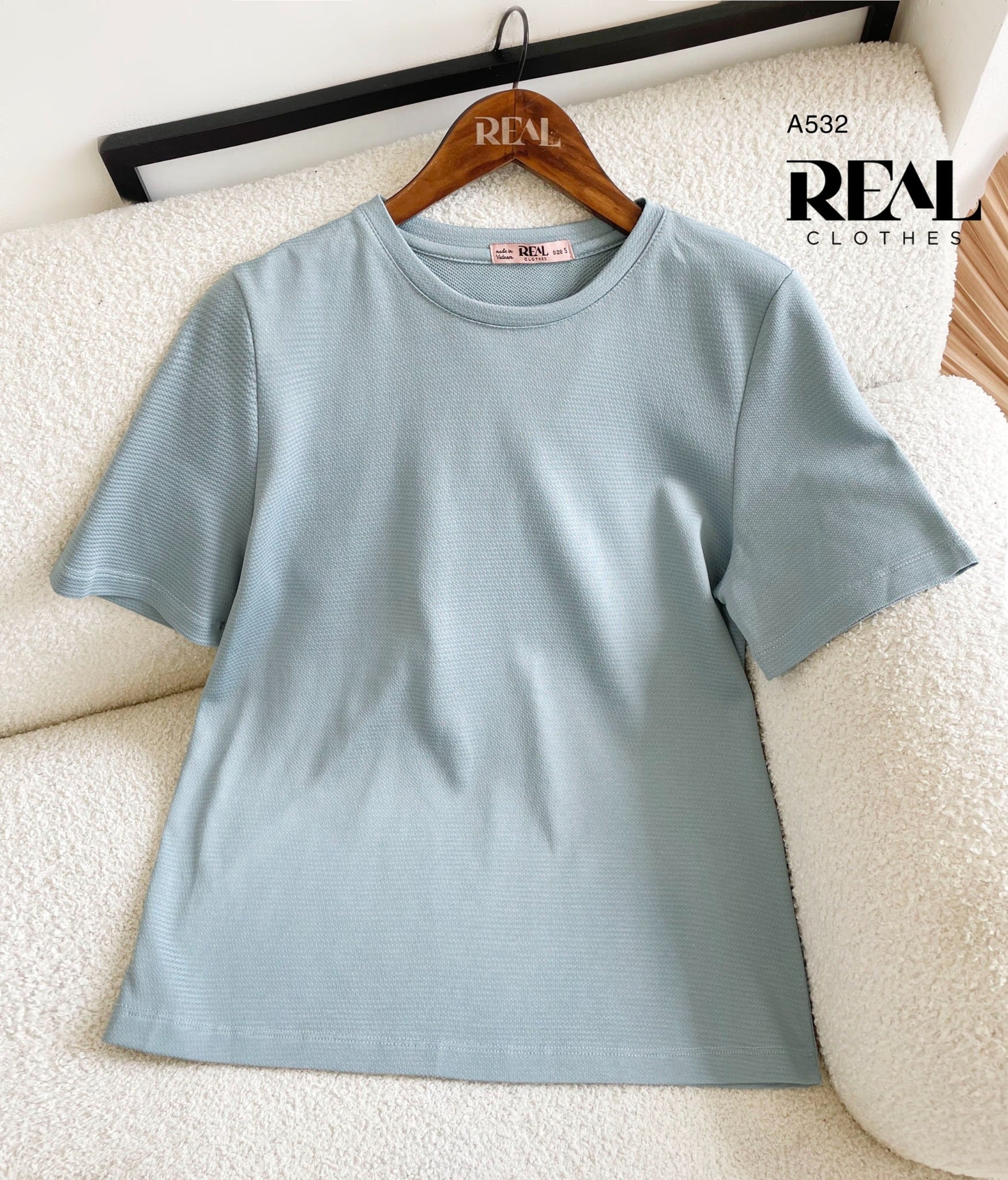 Áo thun cotton hạt xanh FINAL SALE - size XL