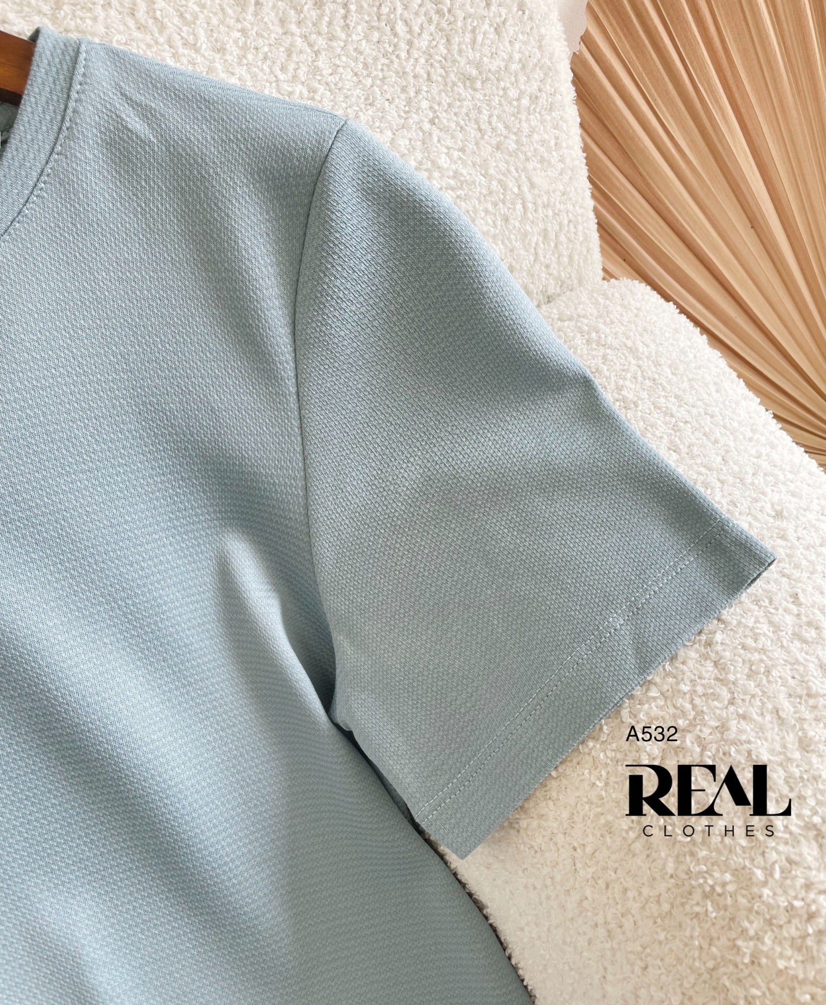 Áo thun cotton hạt xanh FINAL SALE - size XL
