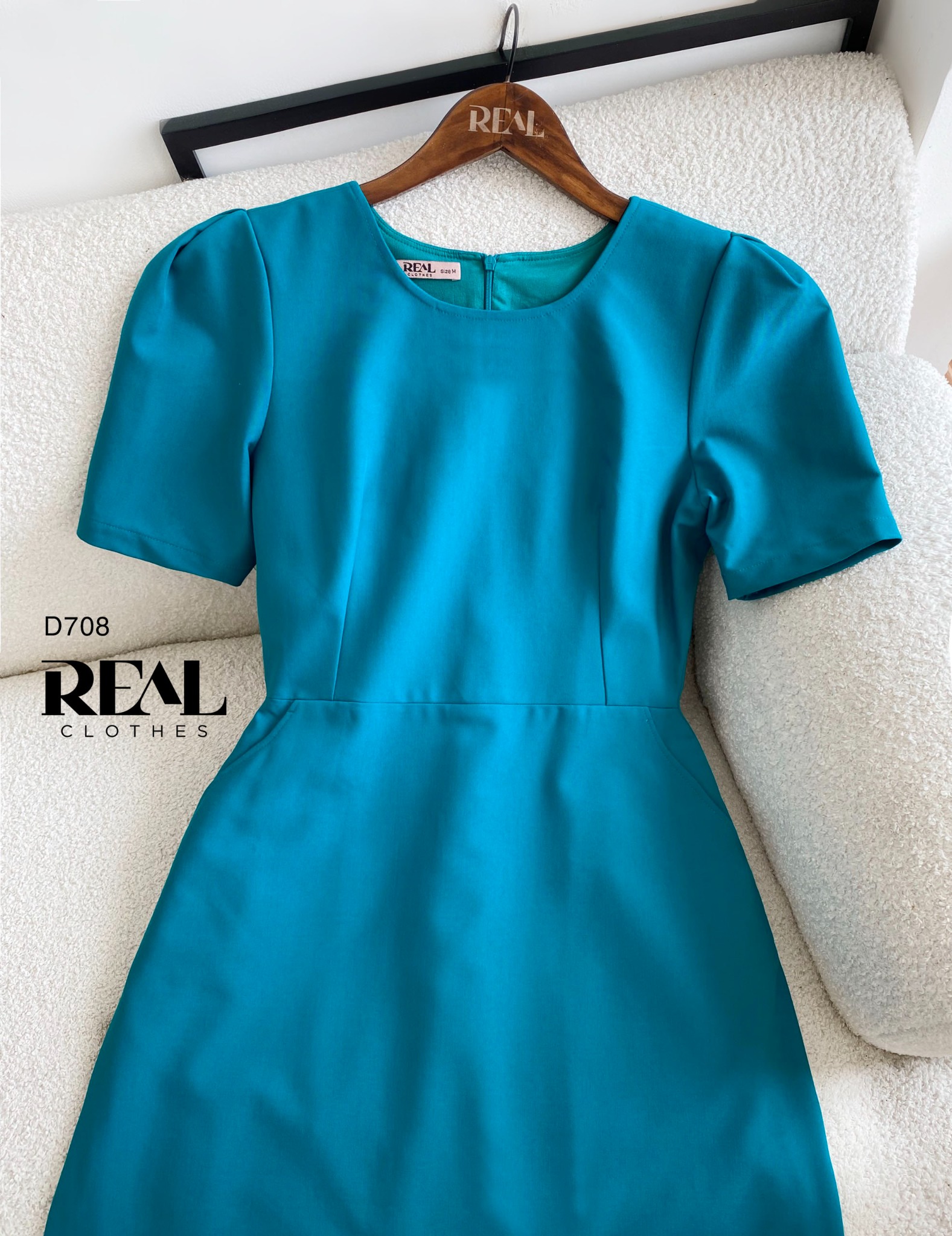 Đầm Mimi xanh cổ vịt FINAL SALE - size XS