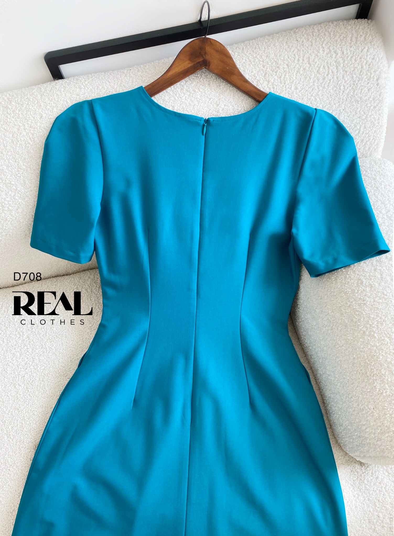 Đầm Mimi xanh cổ vịt FINAL SALE - size XS