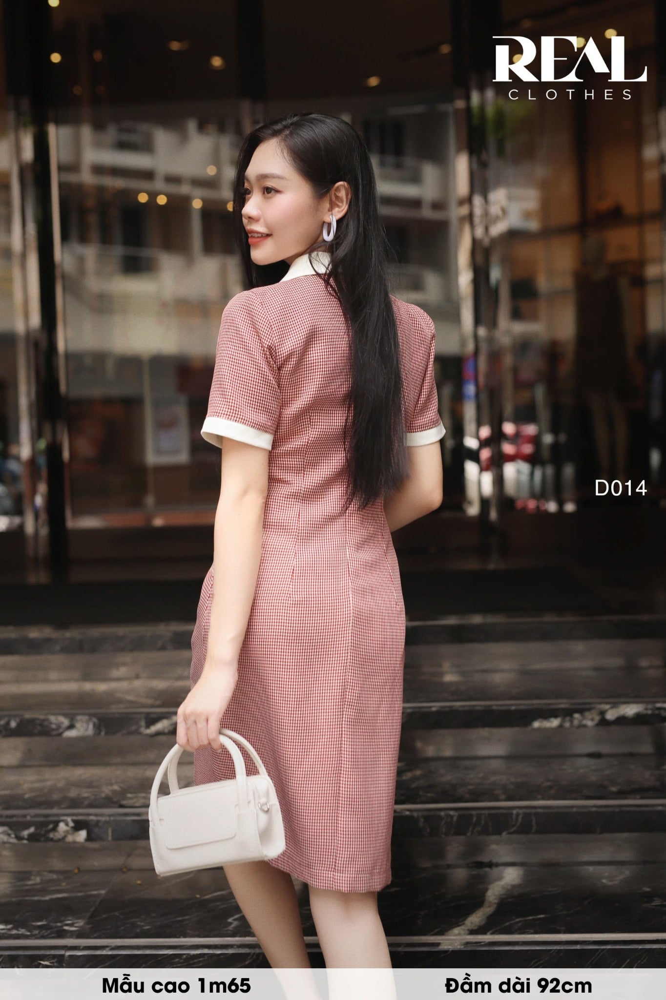 Đầm Sera zigzag đỏ