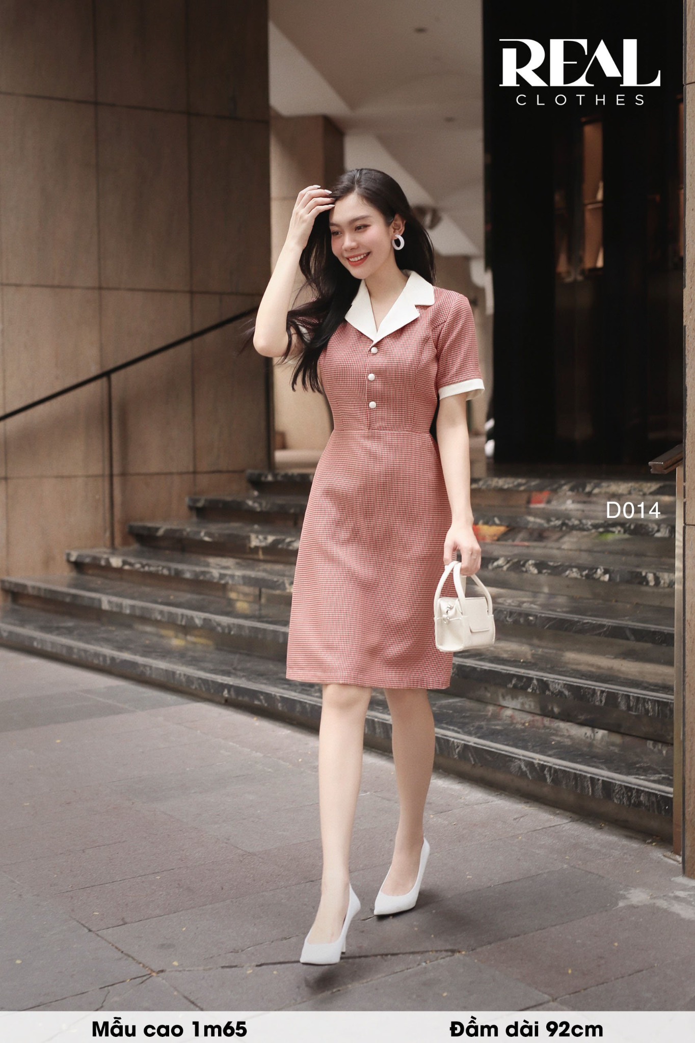 Đầm Sera zigzag đỏ