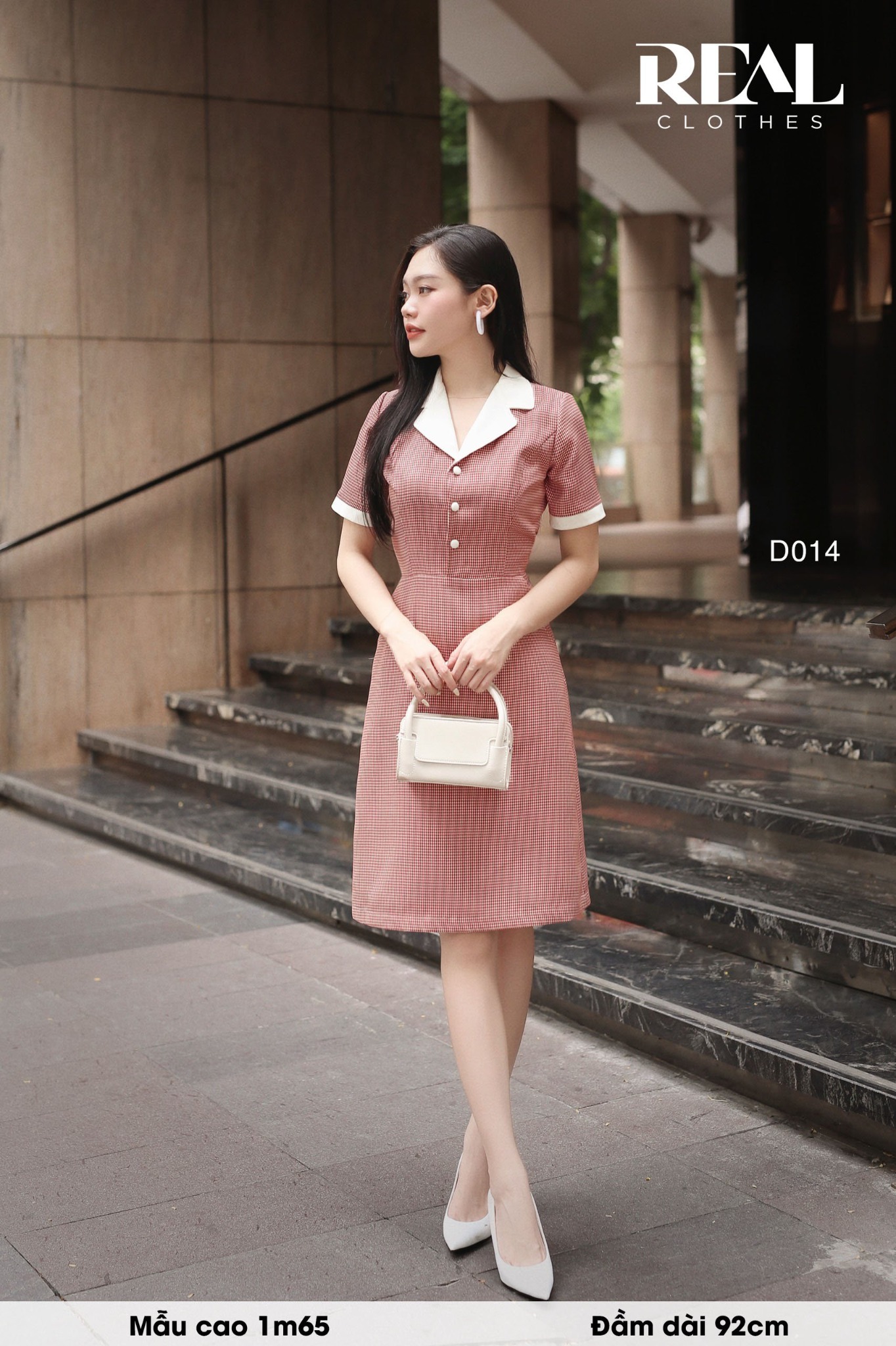 Đầm Sera zigzag đỏ